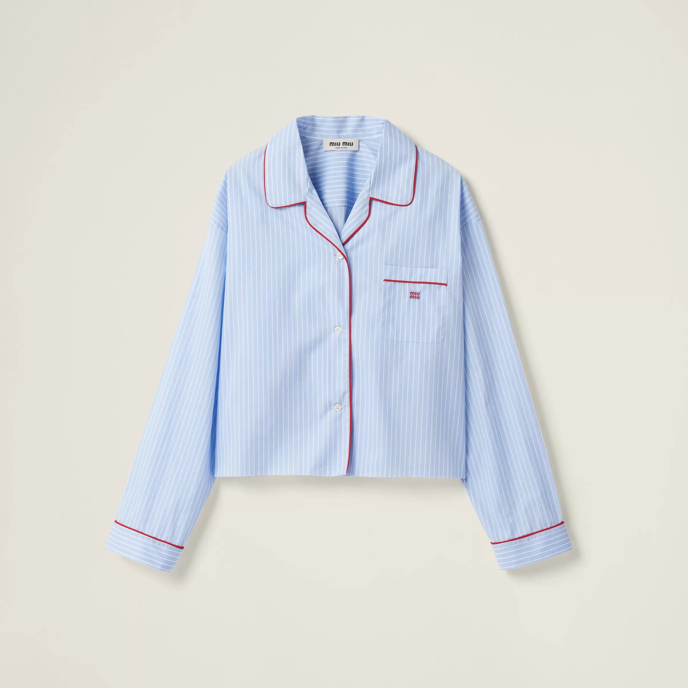 Miu Miu Striped Cotton Shirt |