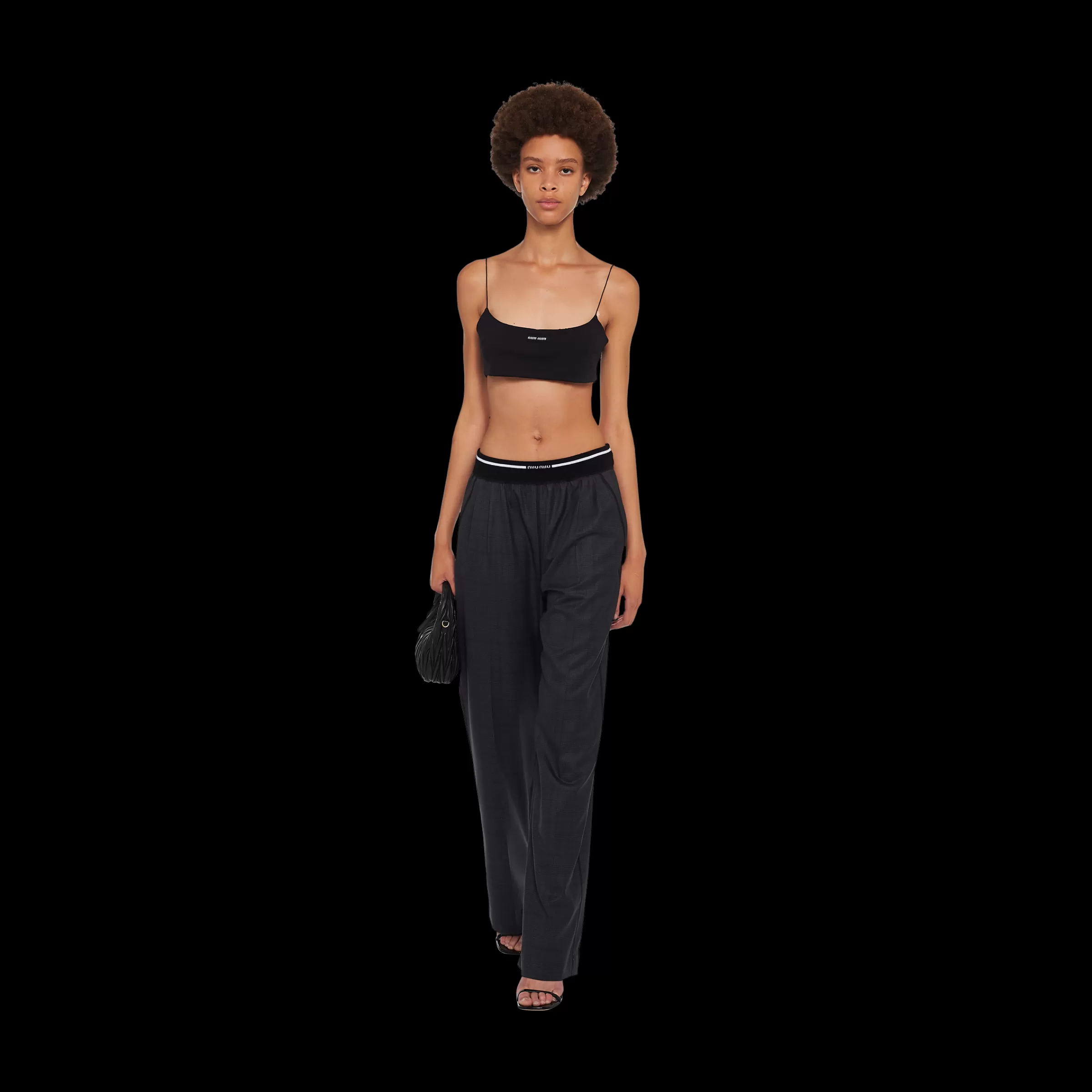 Miu Miu Glen Plaid Pants |