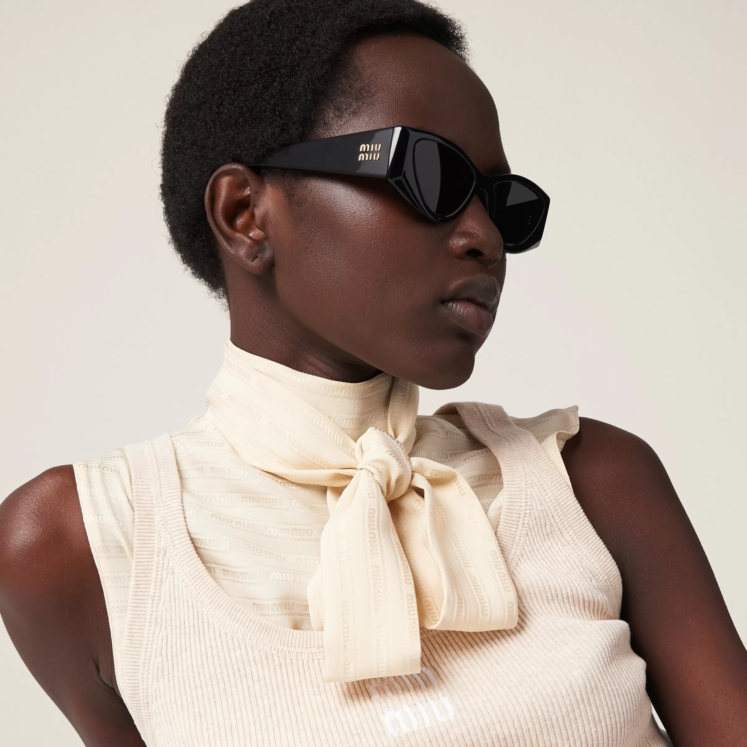 Miu Miu Logo Sunglasses |