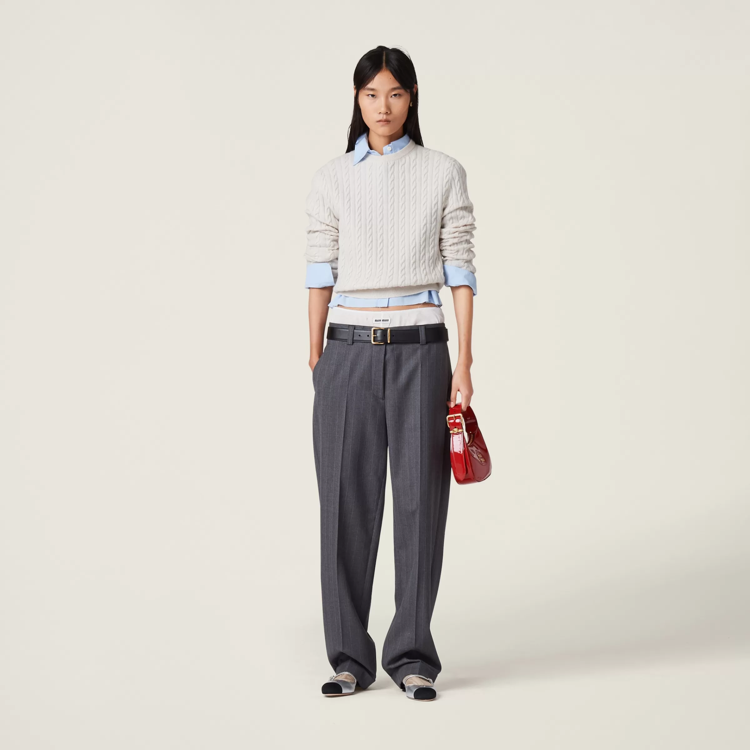 Miu Miu Pinstriped Pants |