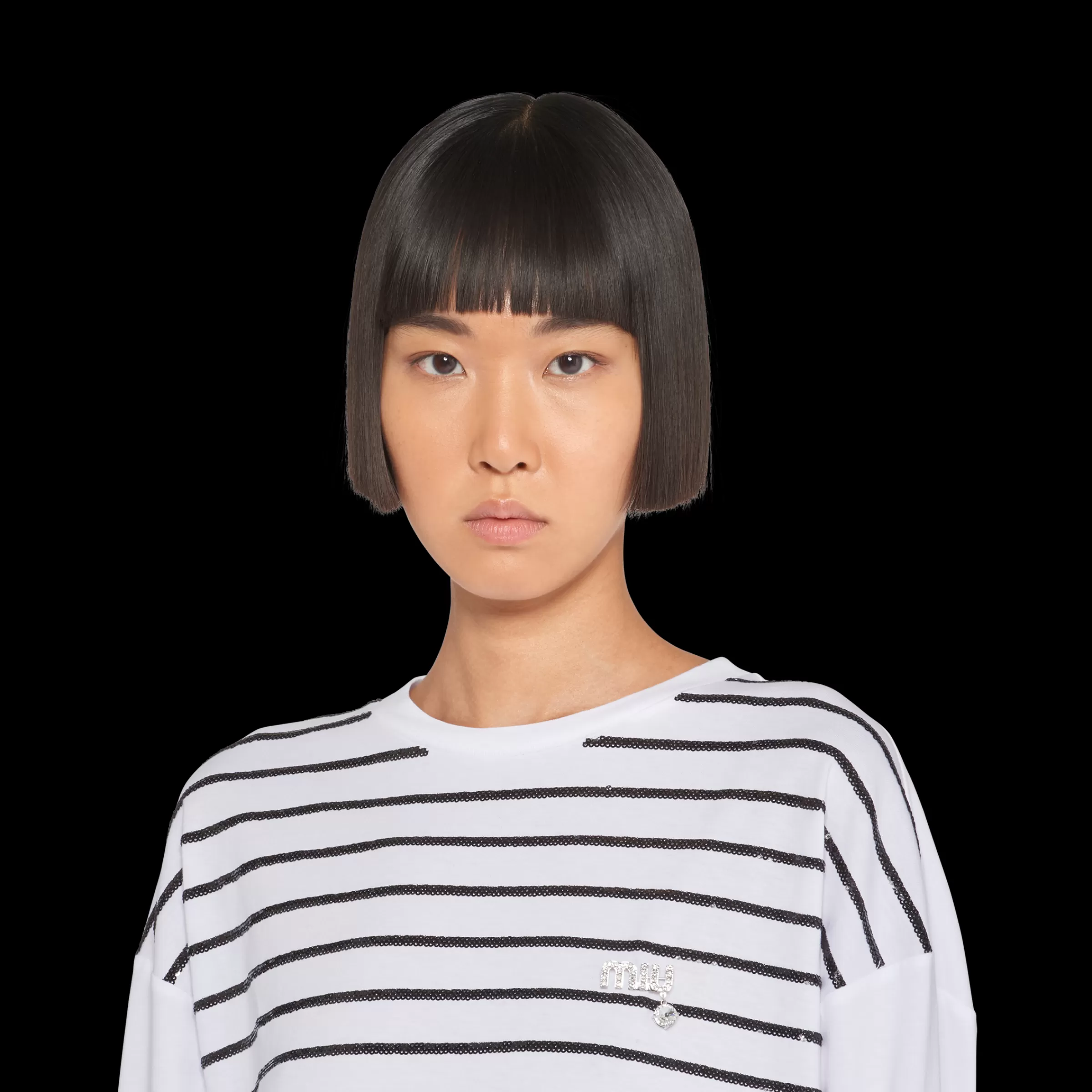 Miu Miu Brooch With Crystal Pendant |