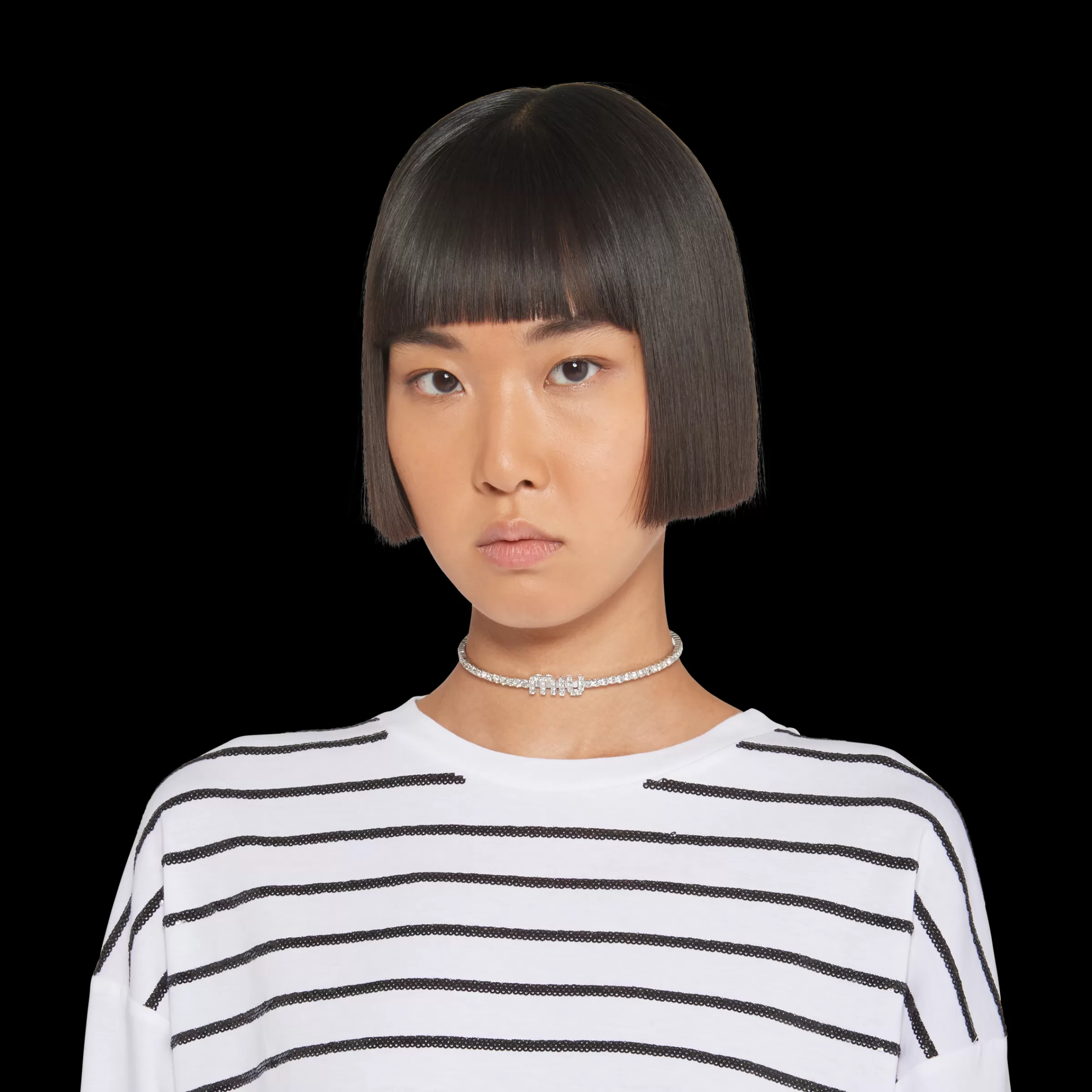 Miu Miu Crystal Necklace |