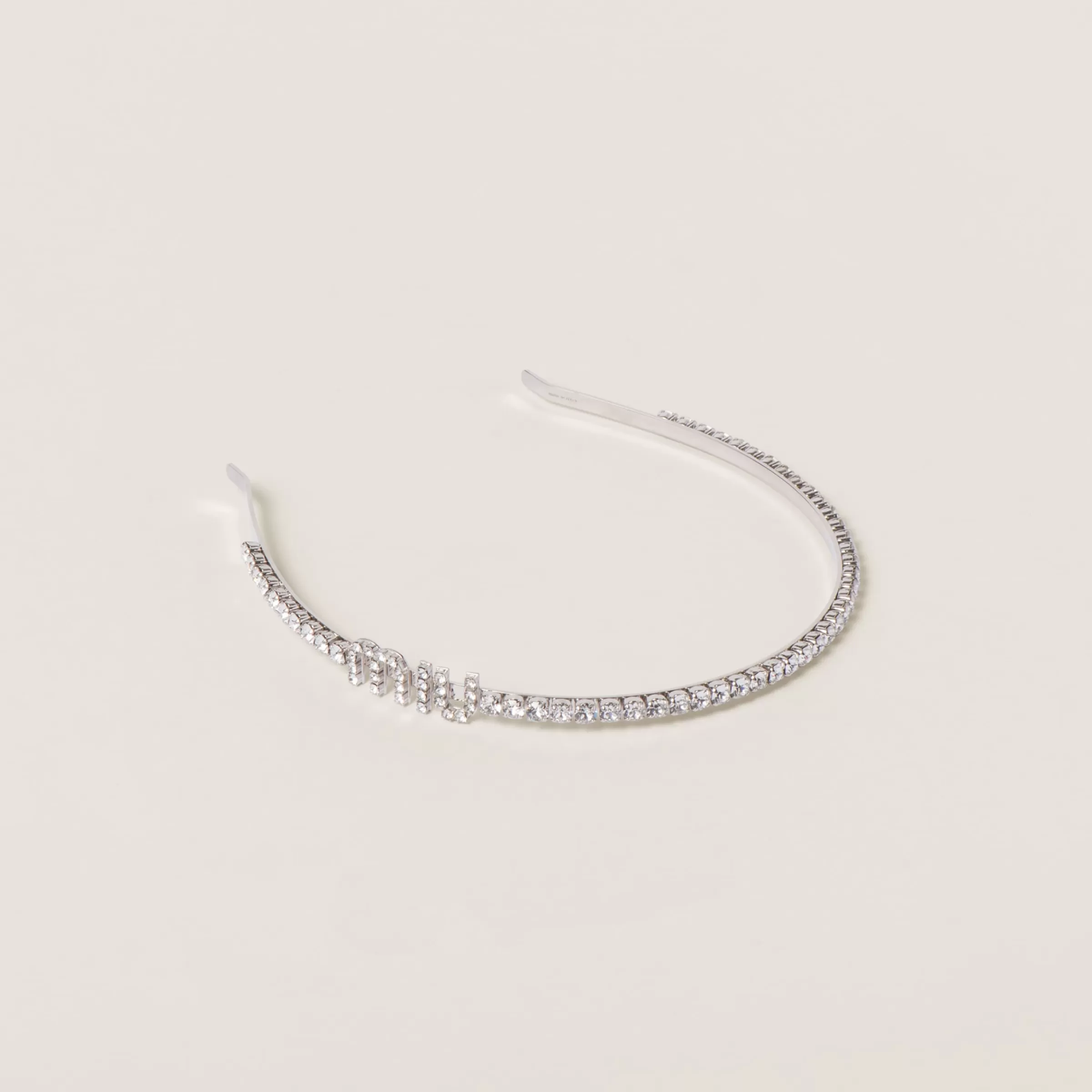 Miu Miu Rigid Crystal Headband |
