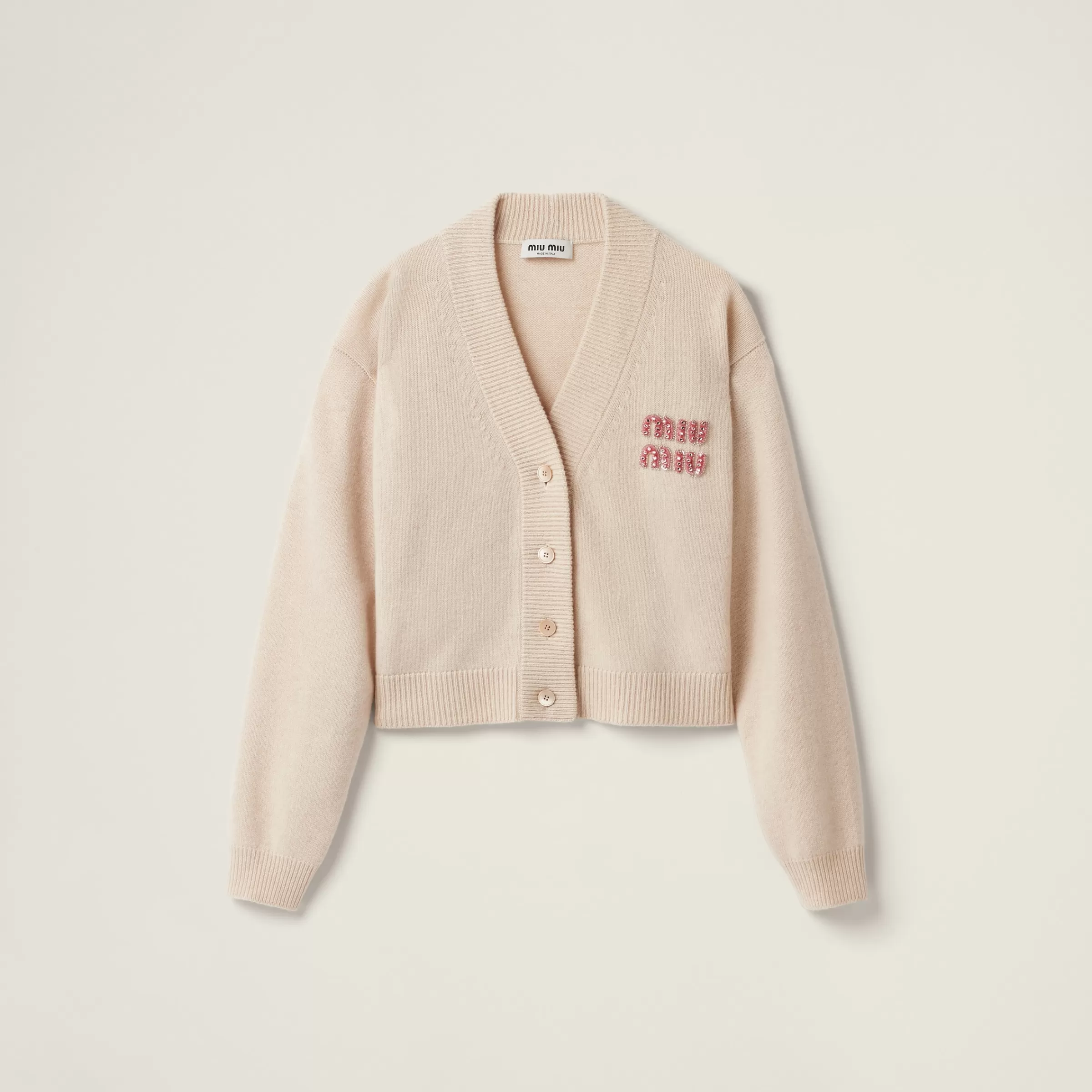 Miu Miu Cashmere And Silk Knit Cardigan |