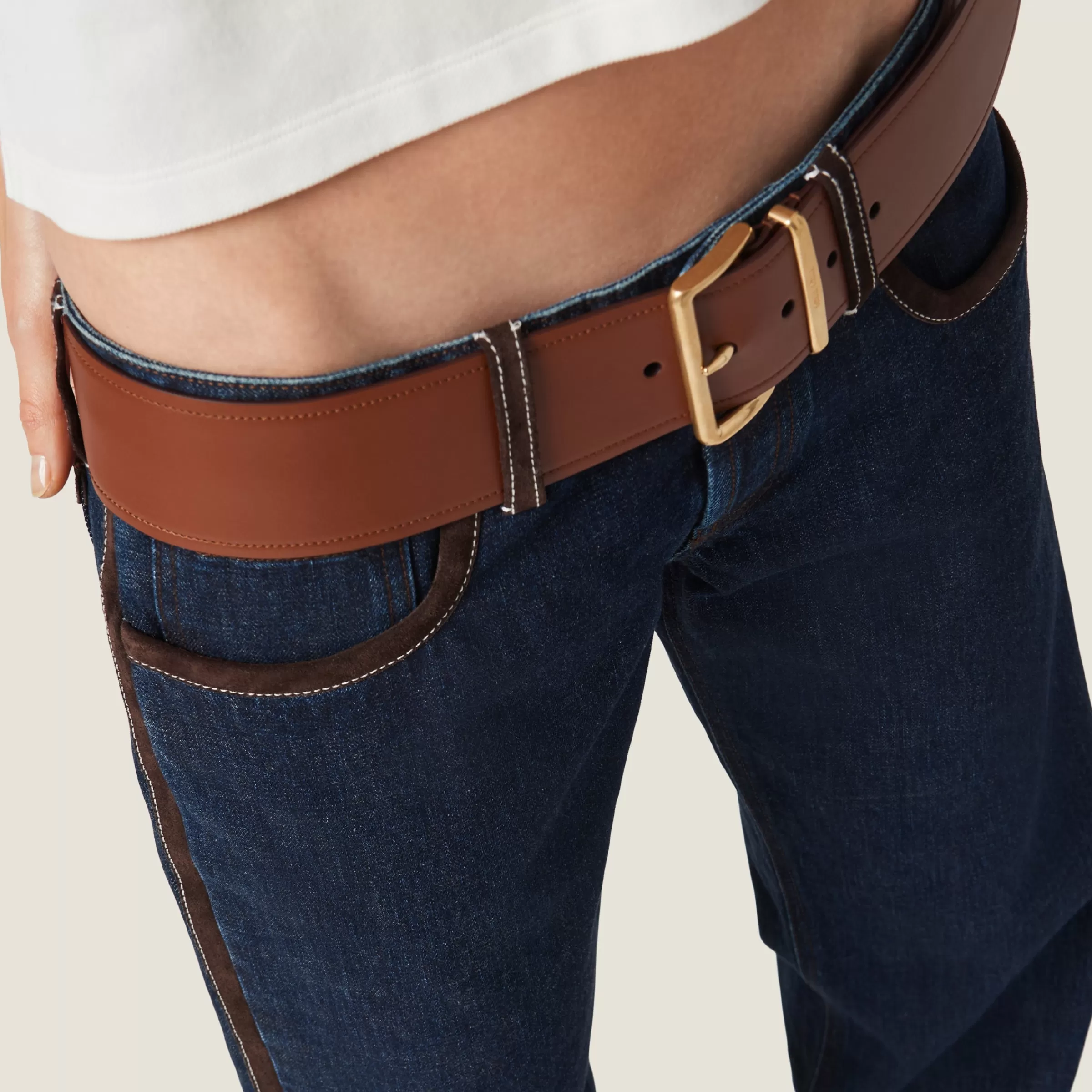 Miu Miu Leather Belt |