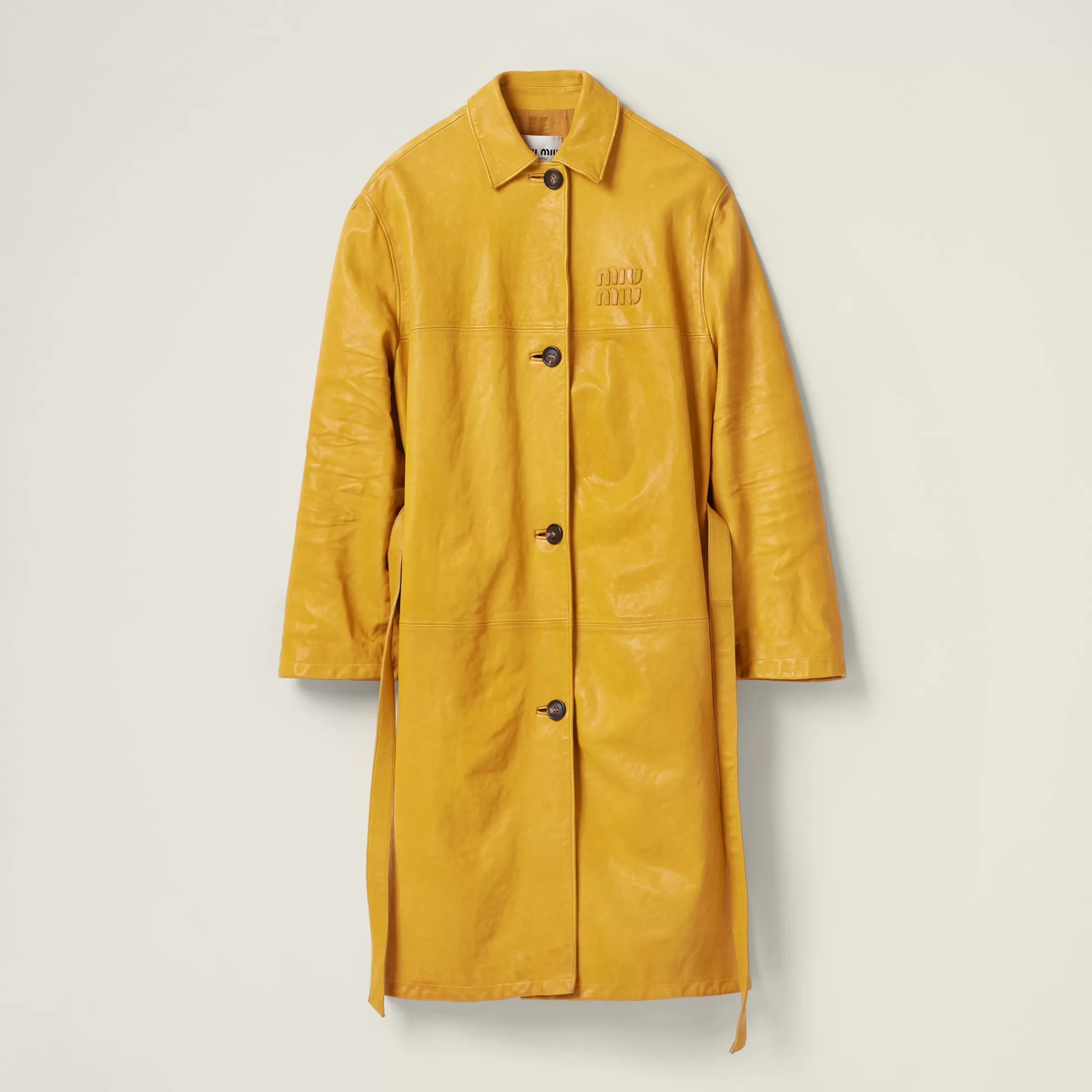 Miu Miu Nappa Leather Coat |