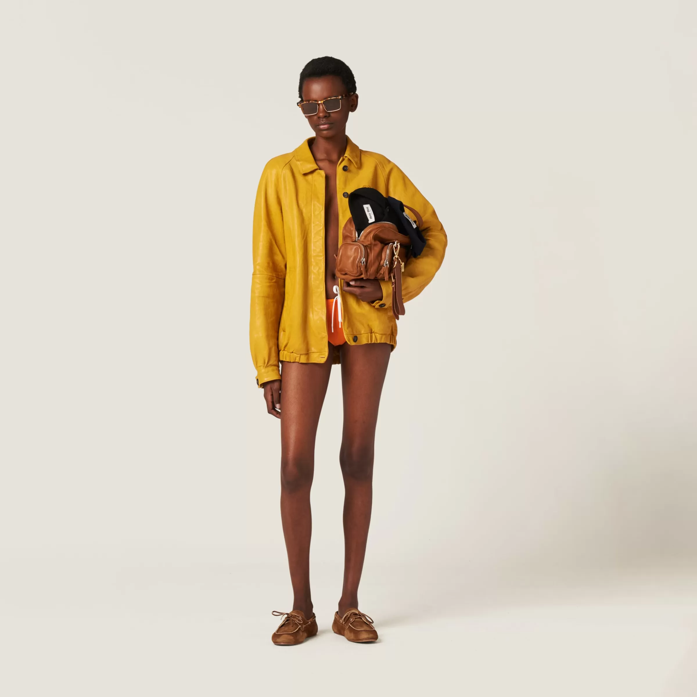 Miu Miu Nappa Leather Jacket |
