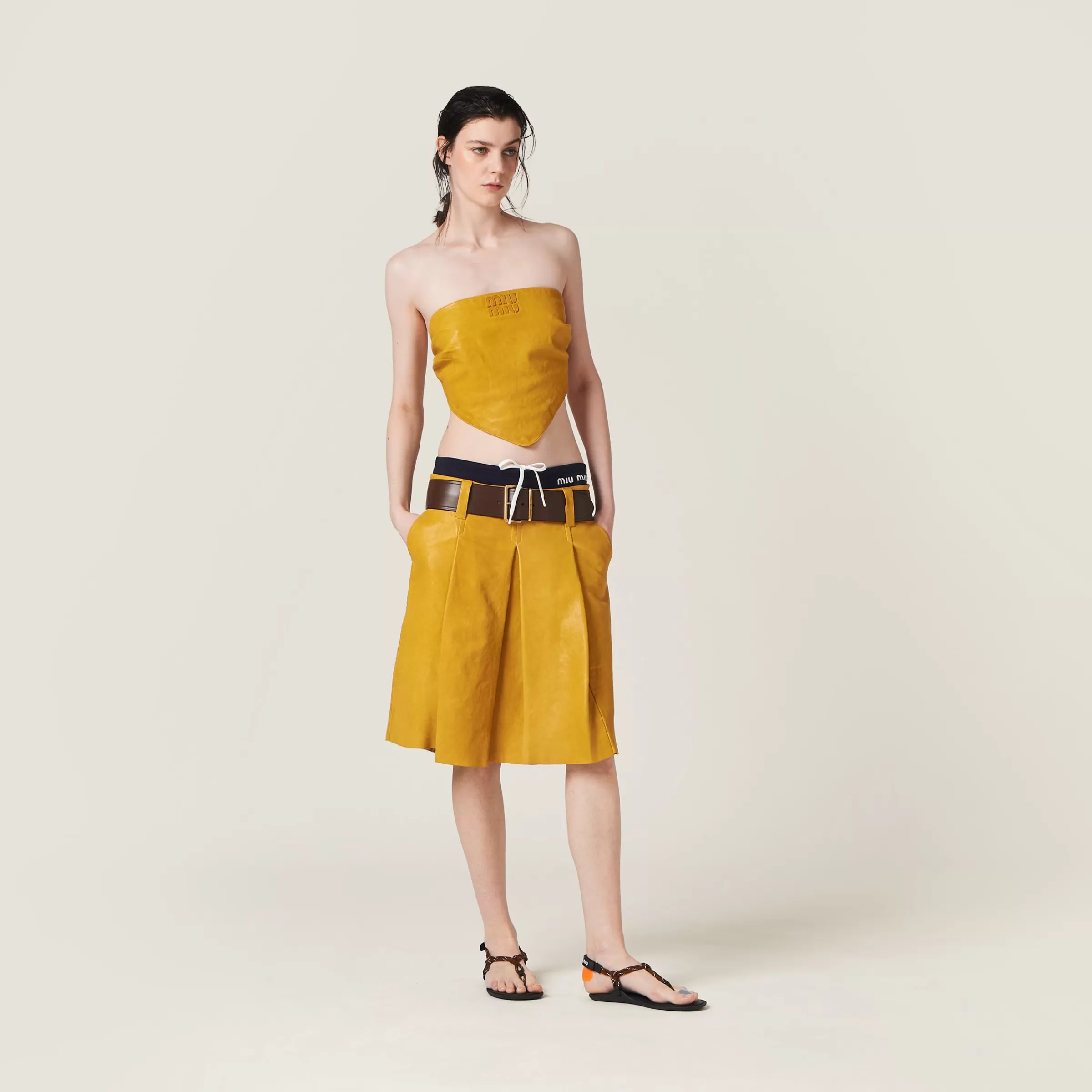 Miu Miu Nappa Leather Top |