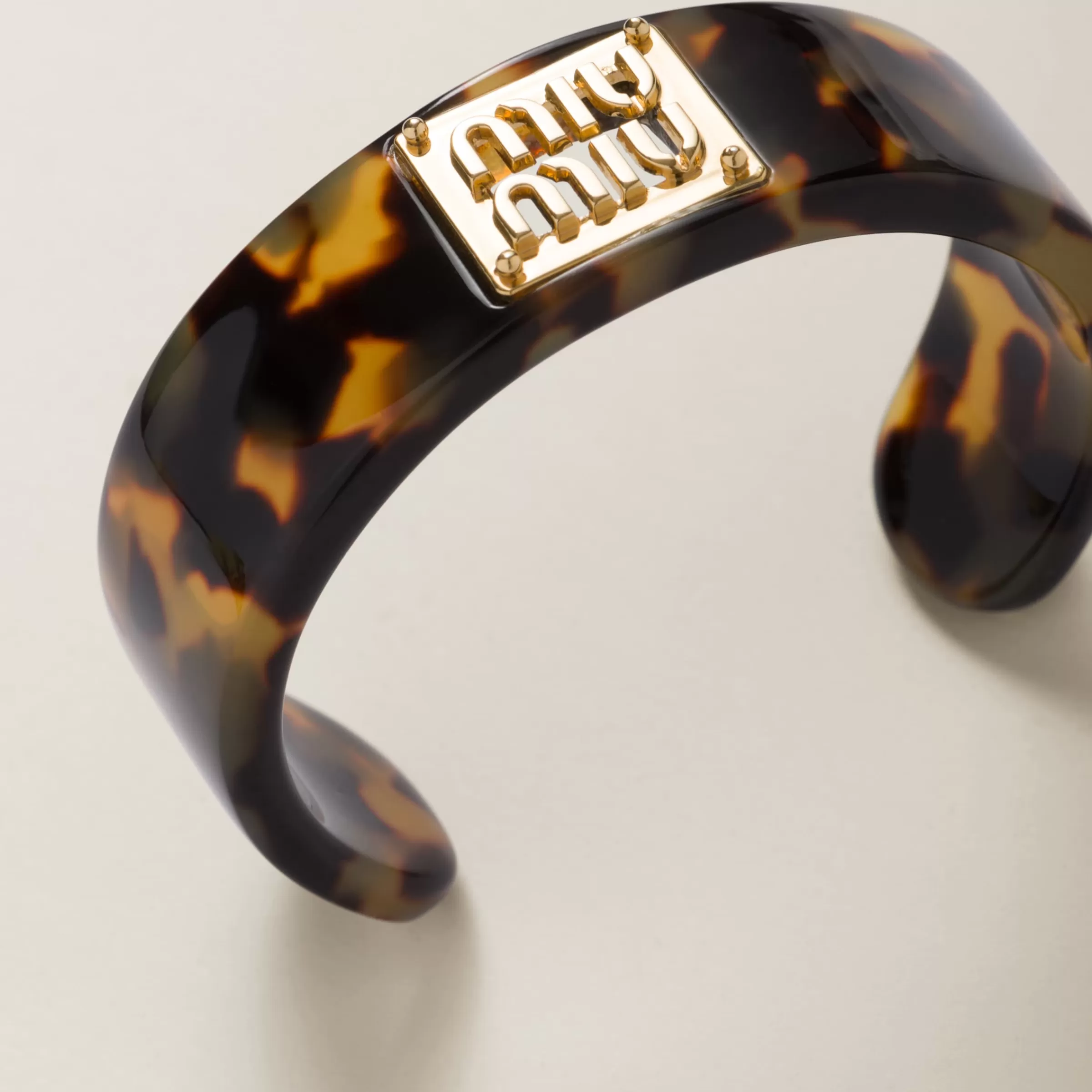 Miu Miu Plexiglass And Metal Bracelet |