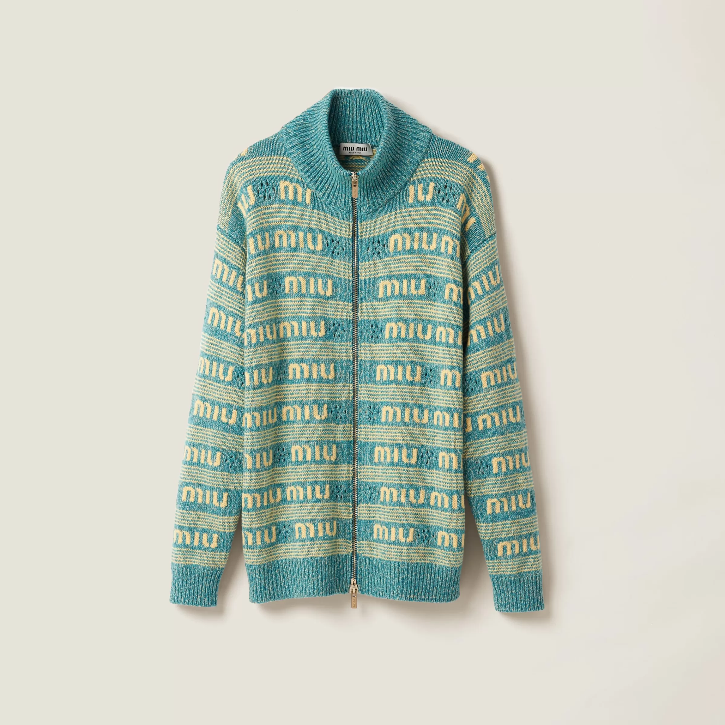 Miu Miu Wool And Cashmere Knit Cardigan |