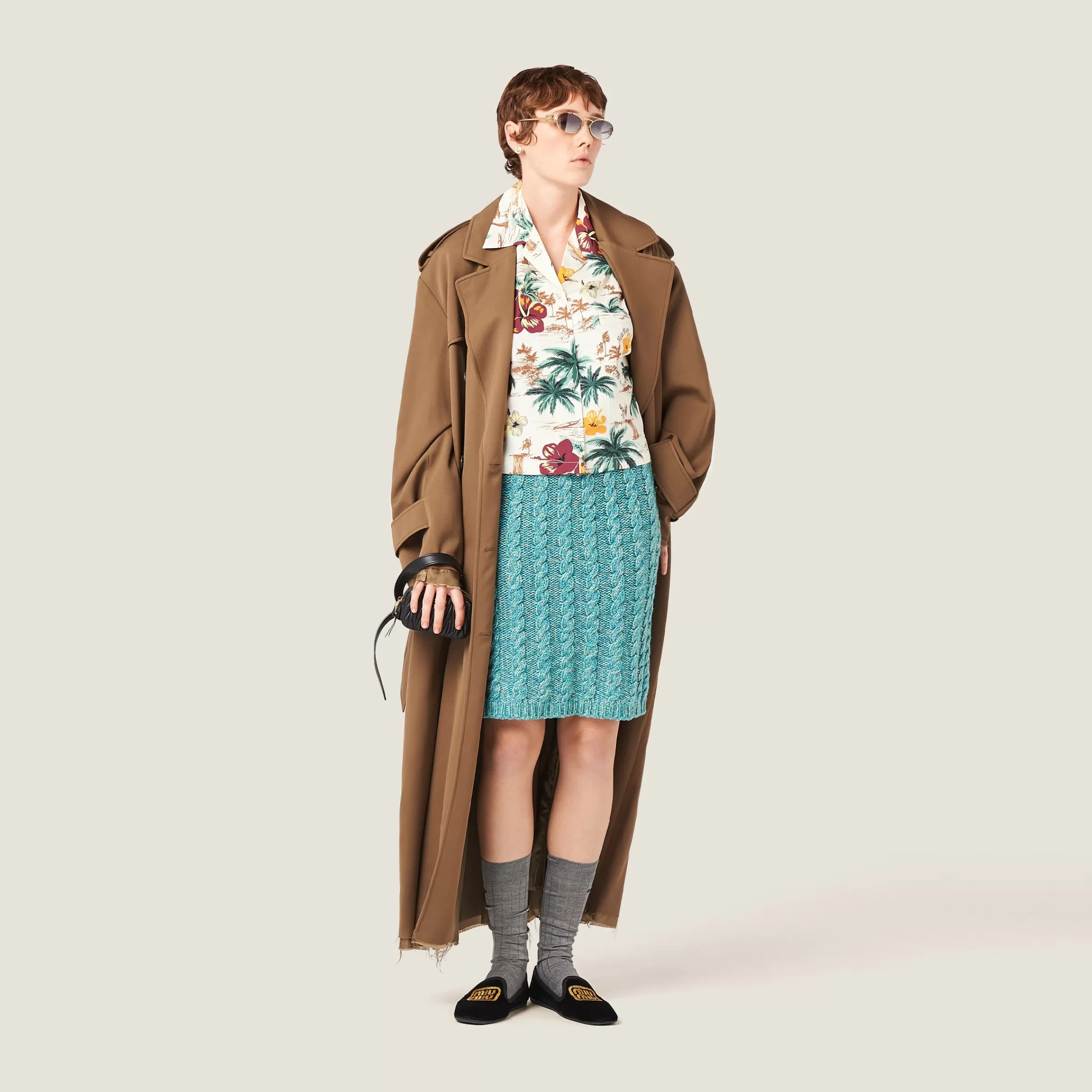 Miu Miu Wool And Cashmere Skirt |