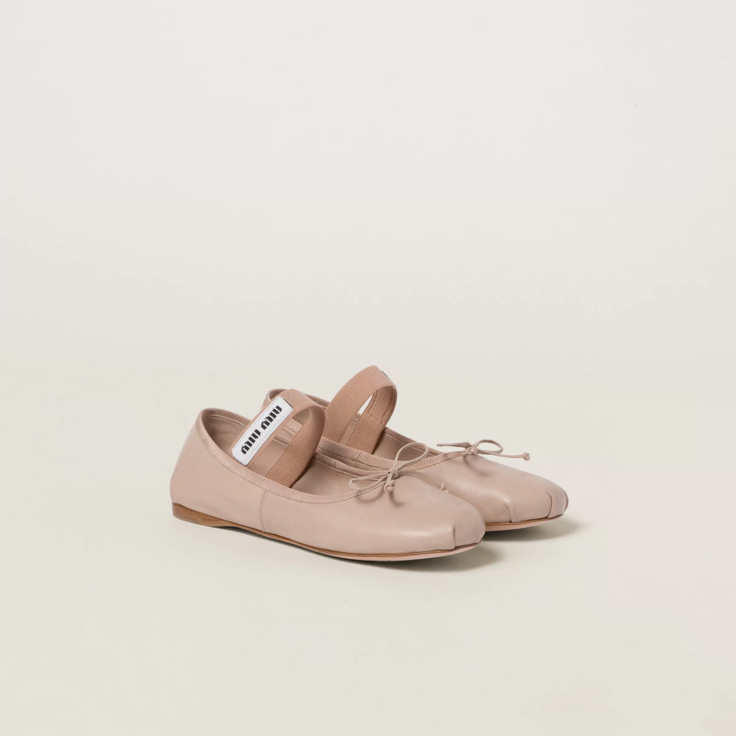 Miu Miu Leather Ballerinas |