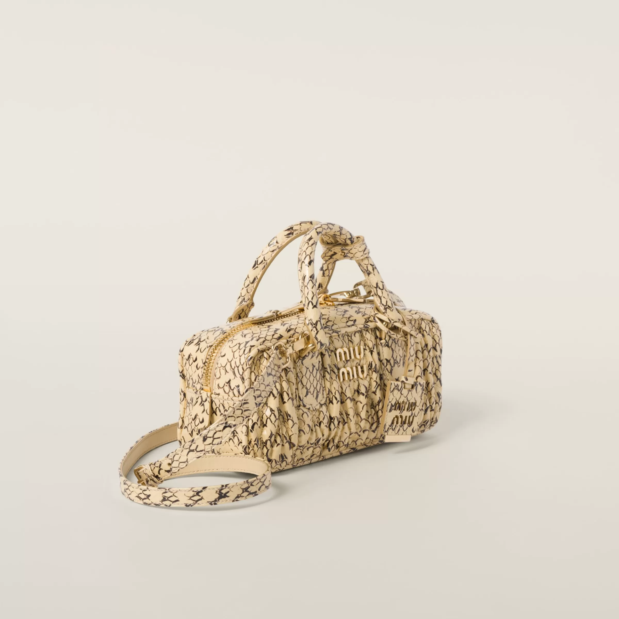 Miu Miu Arcadie Whips-print Ayers Snakeskin Bag |