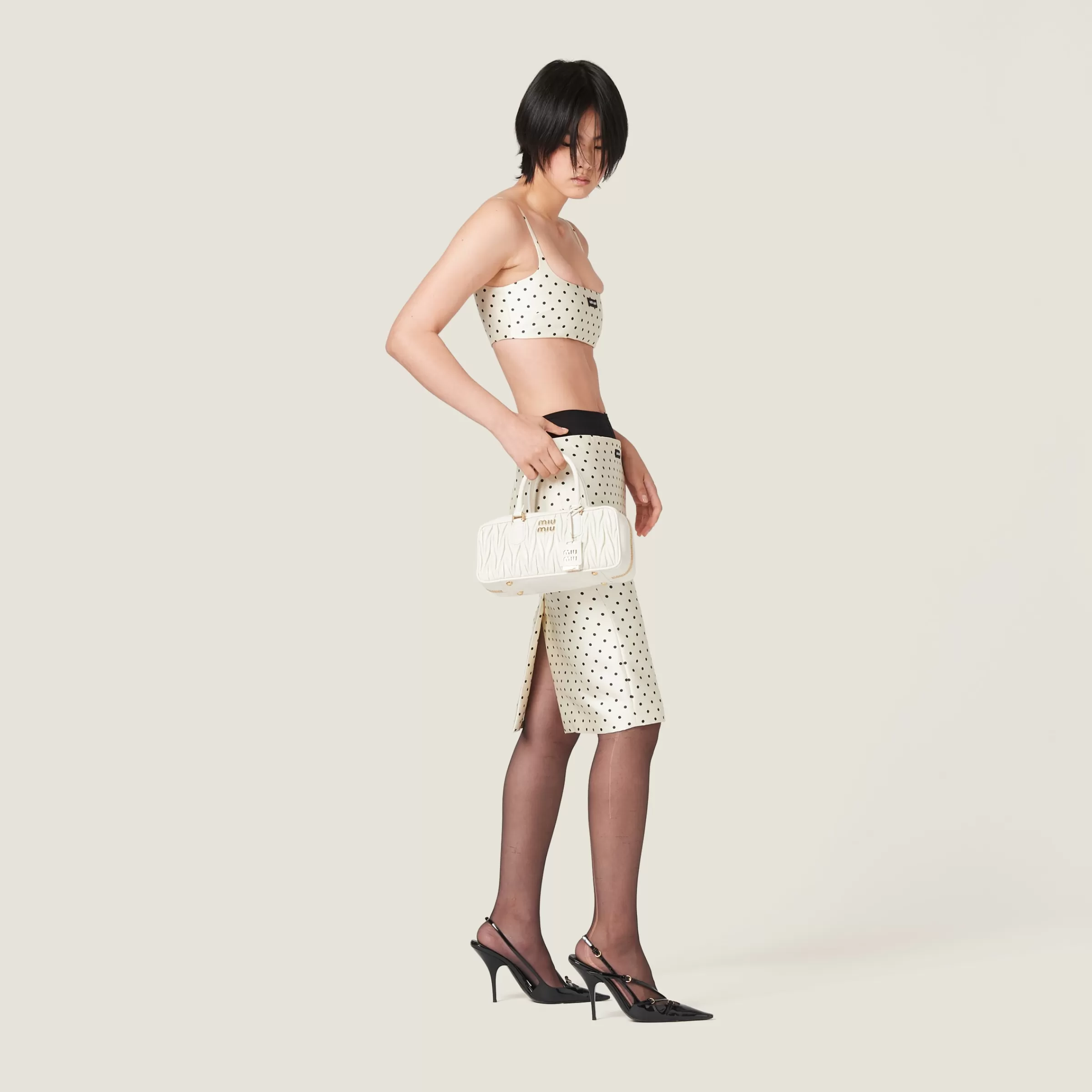 Miu Miu Arcadie Matelassé Nappa Leather Bag |