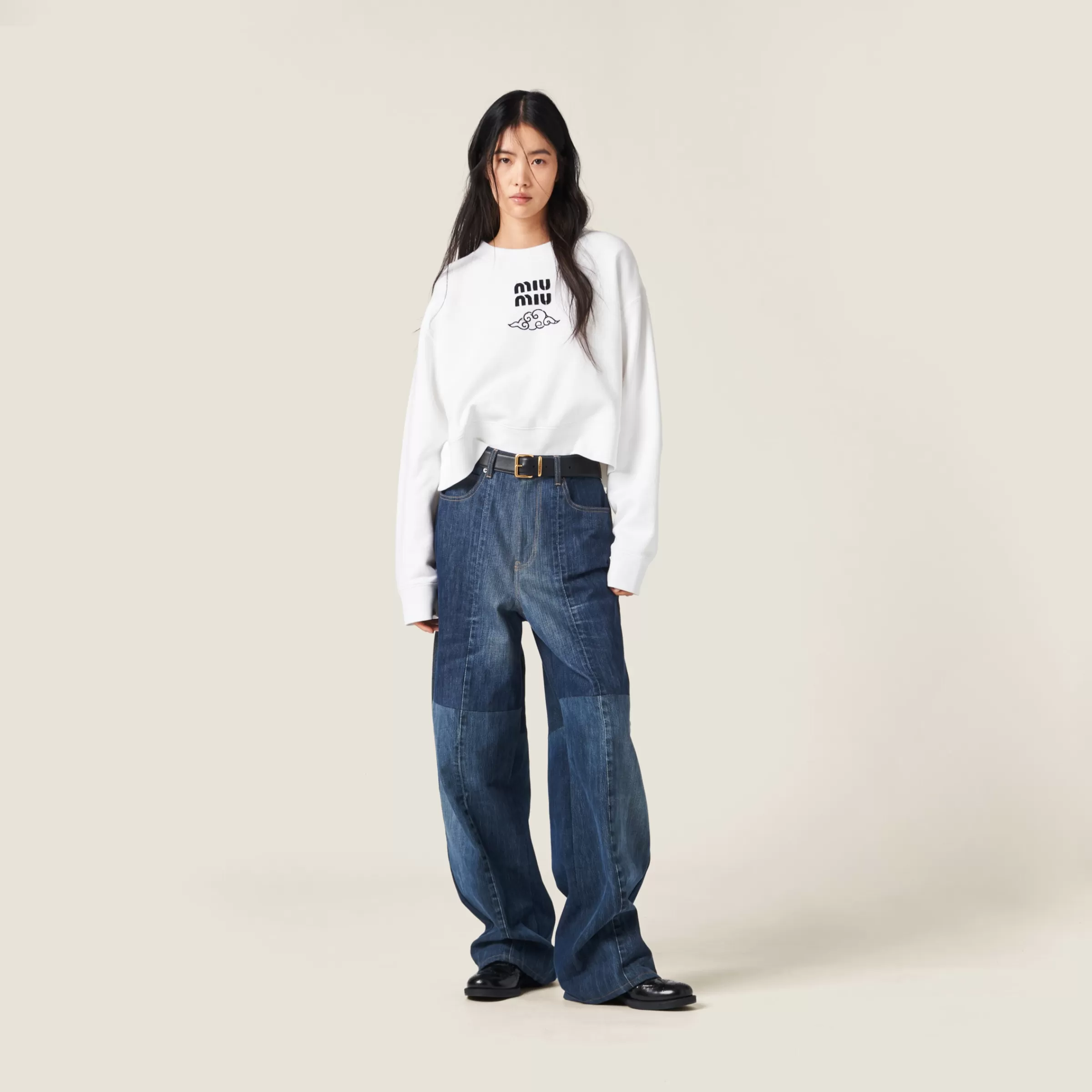 Miu Miu Cotton Fleece Sweatshirt |