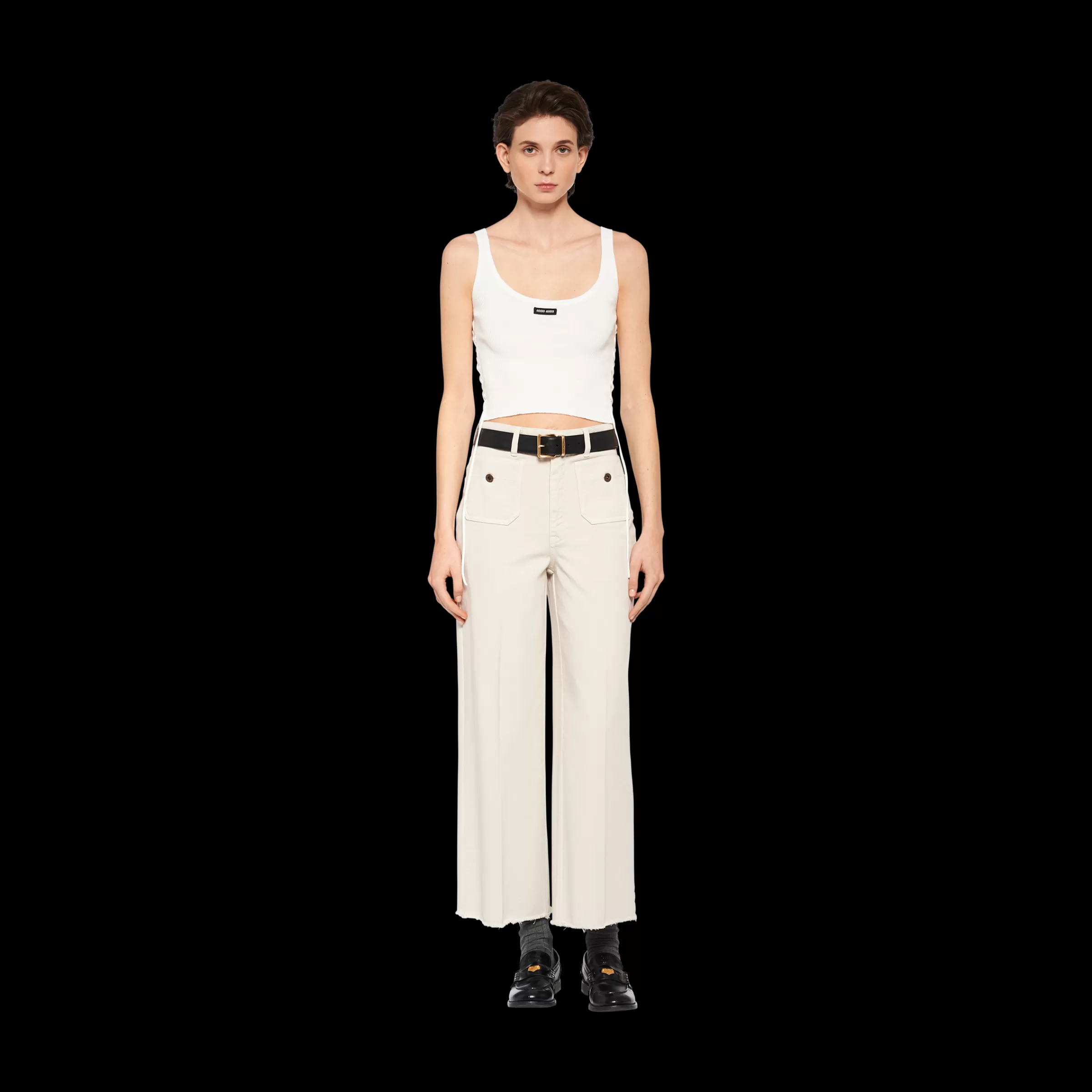 Miu Miu Cotton Jersey Tank Top |