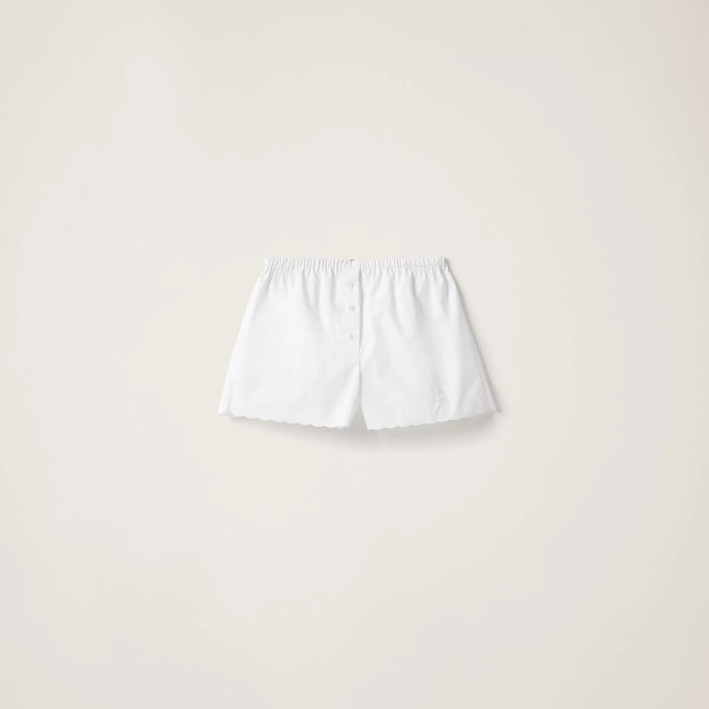 Miu Miu Embroidered Poplin Boxers |