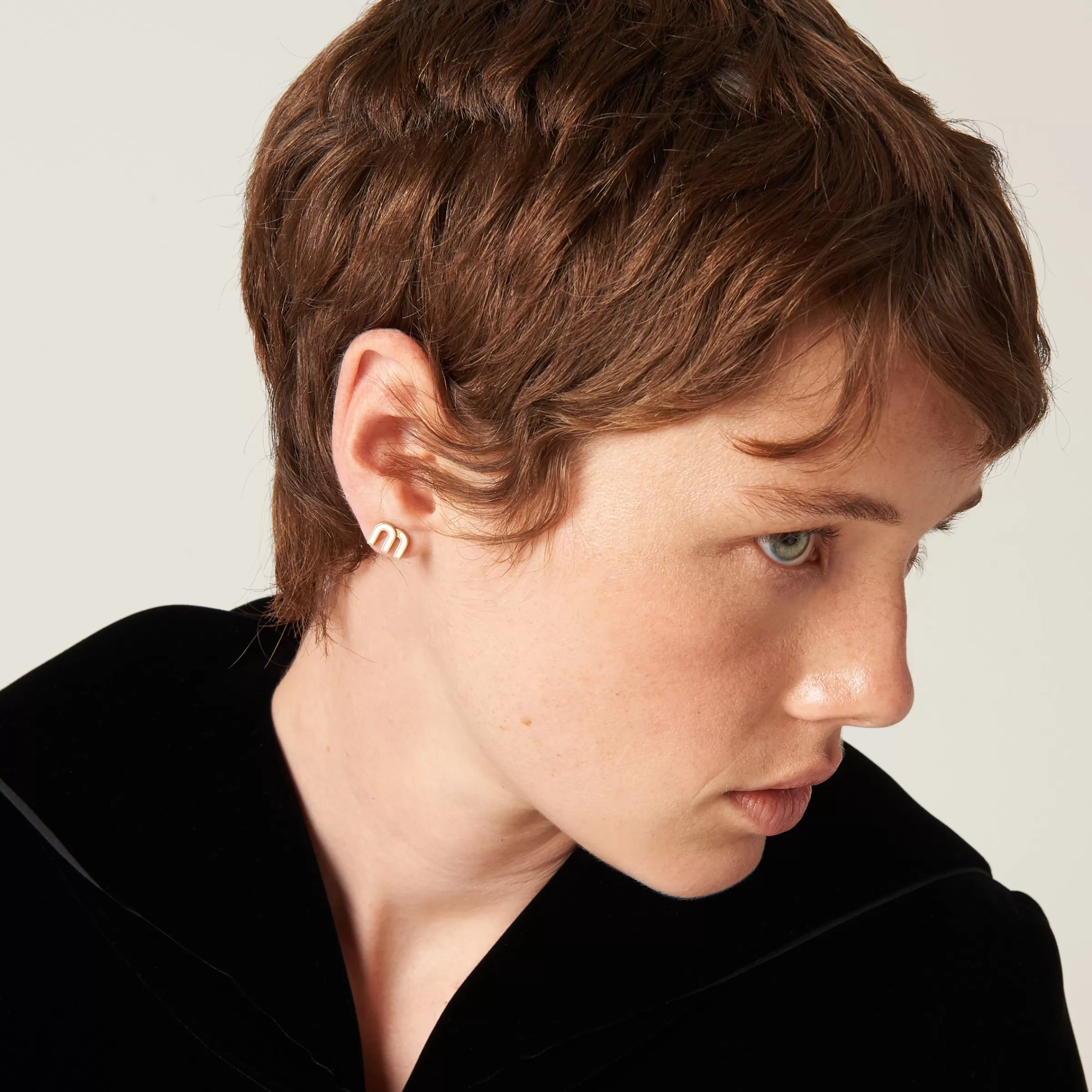 Miu Miu Enameled Metal Earrings |