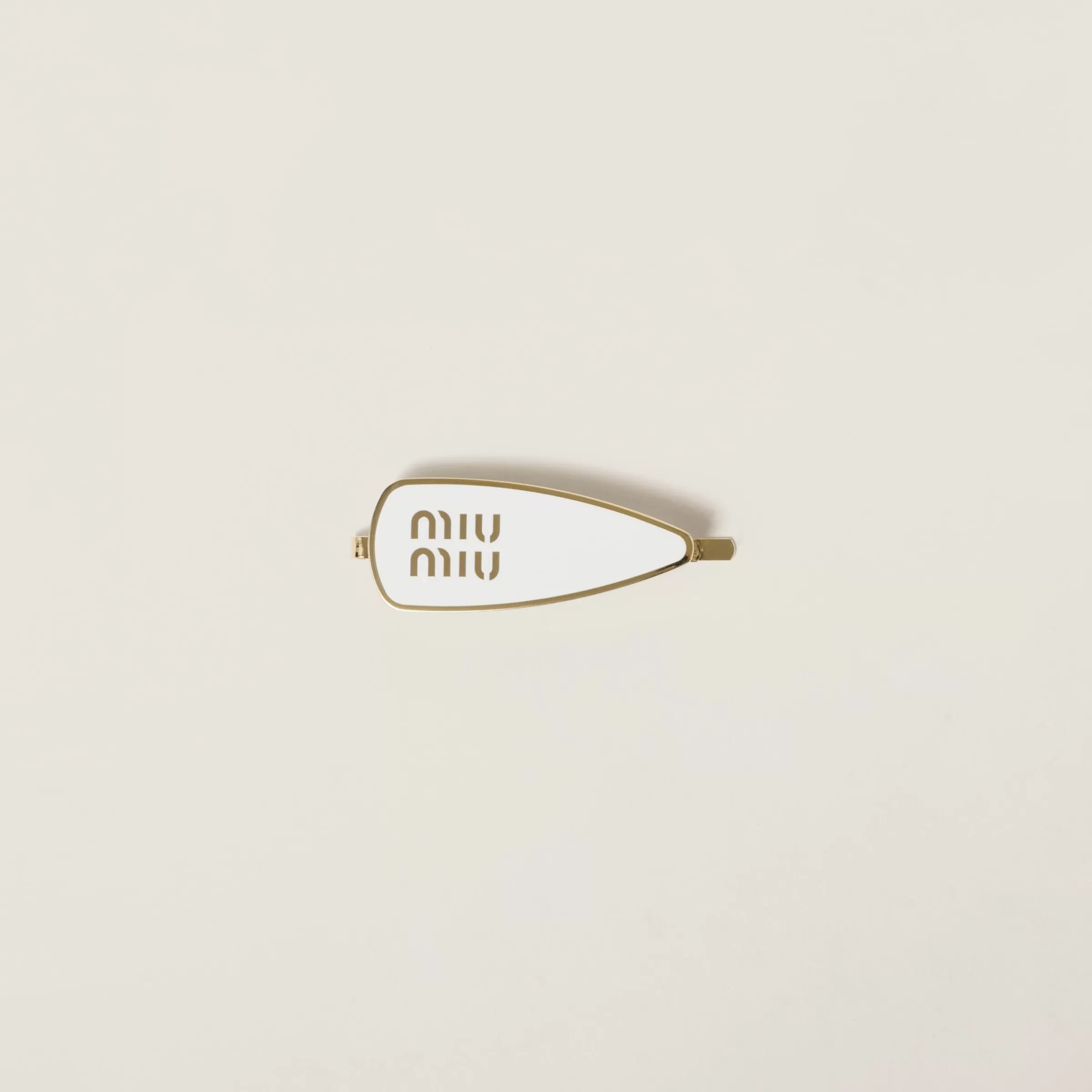 Miu Miu Enameled Metal Hair Clip |