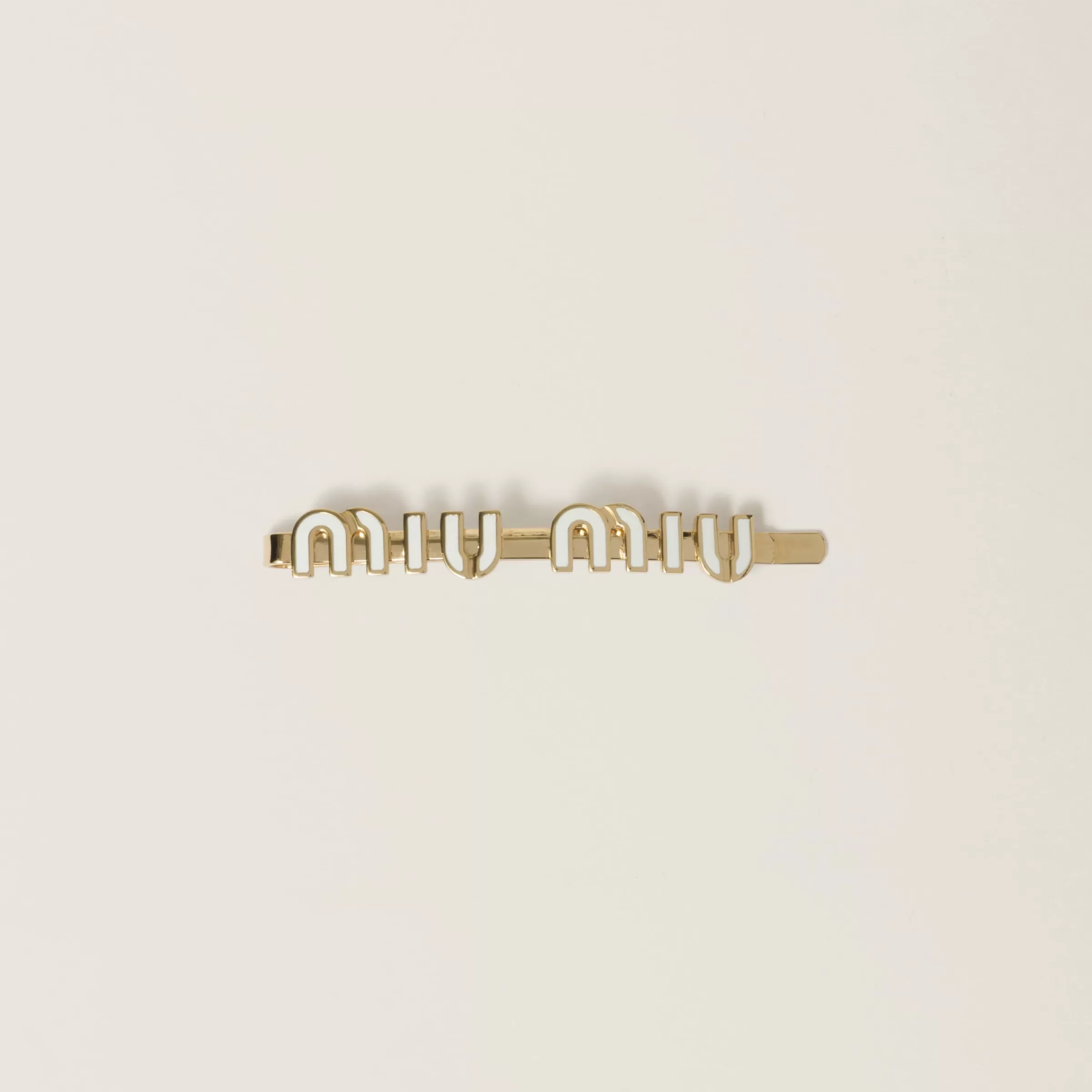 Miu Miu Enameled Metal Hair Clip |