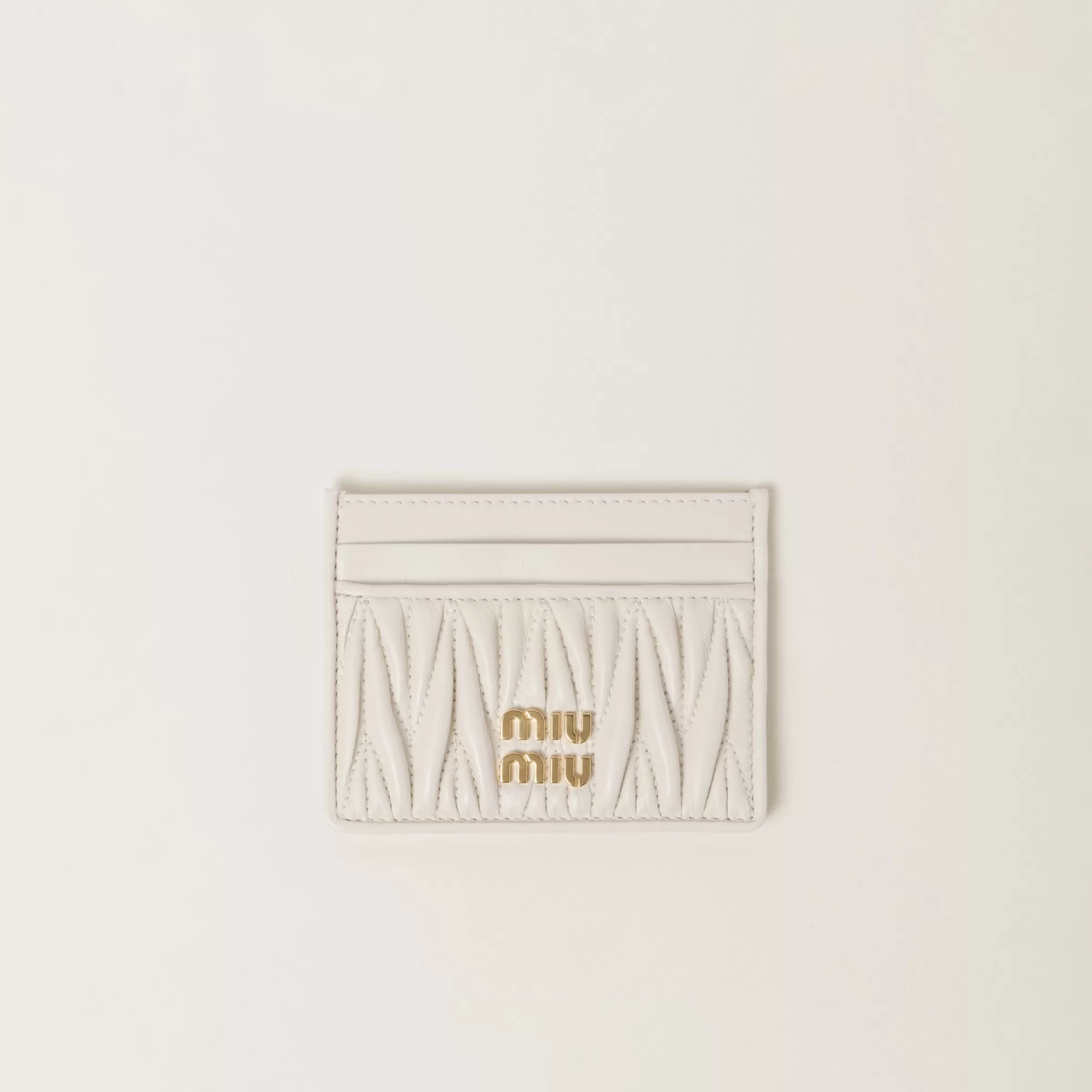 Miu Miu Matelassé Nappa Leather Card Holder |