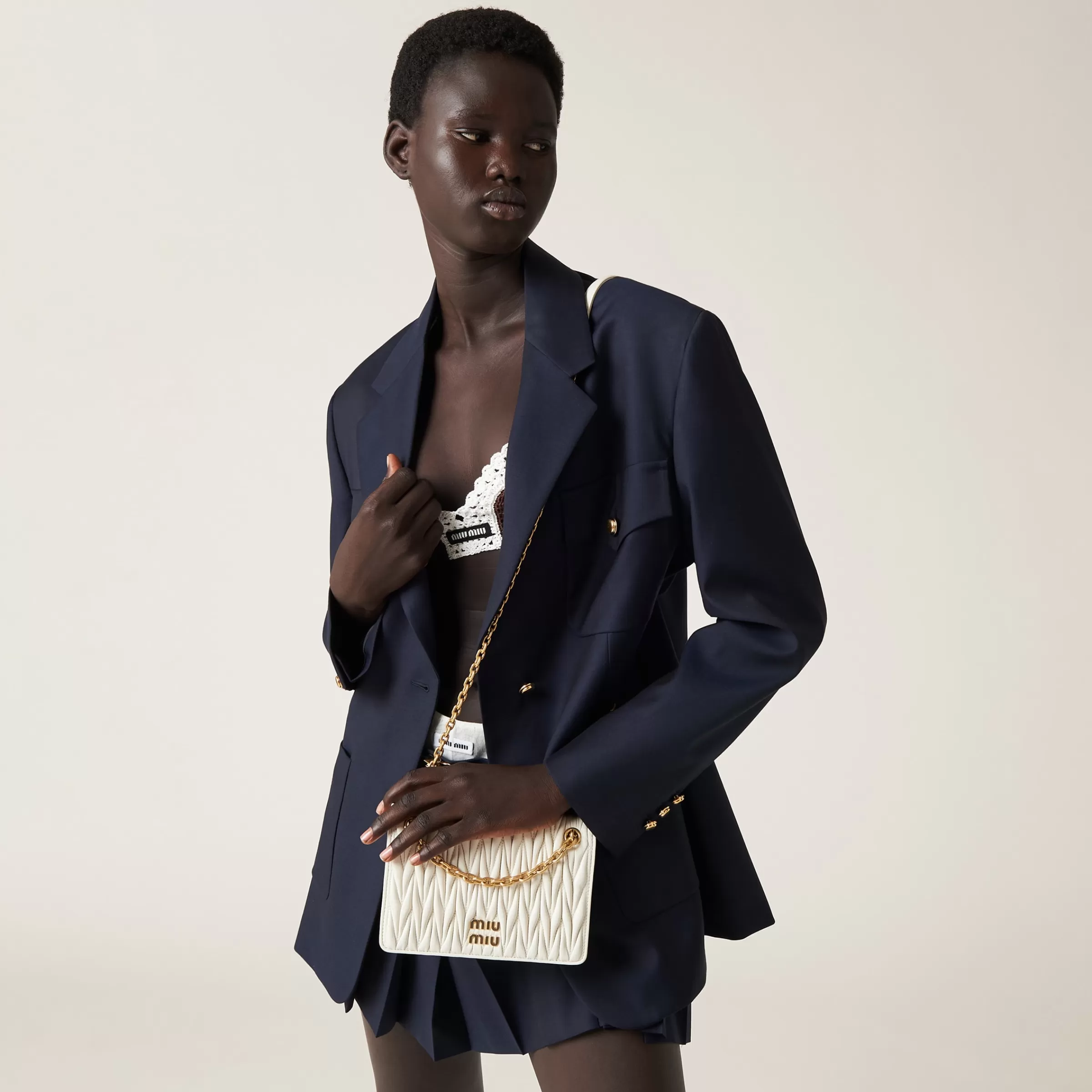 Miu Miu Matelassé Nappa Leather Mini-bag |