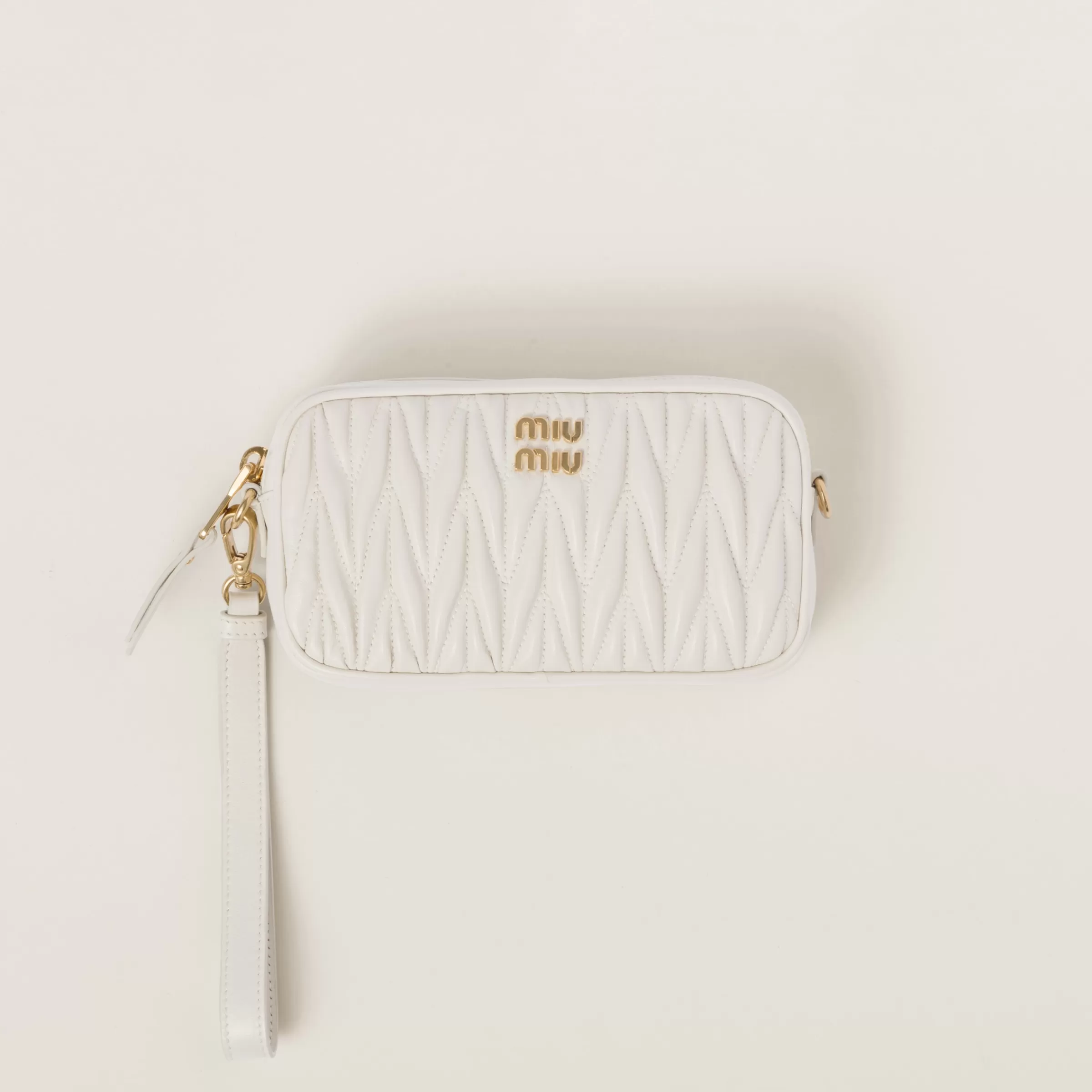 Miu Miu Matelassé Nappa Leather Pouch |