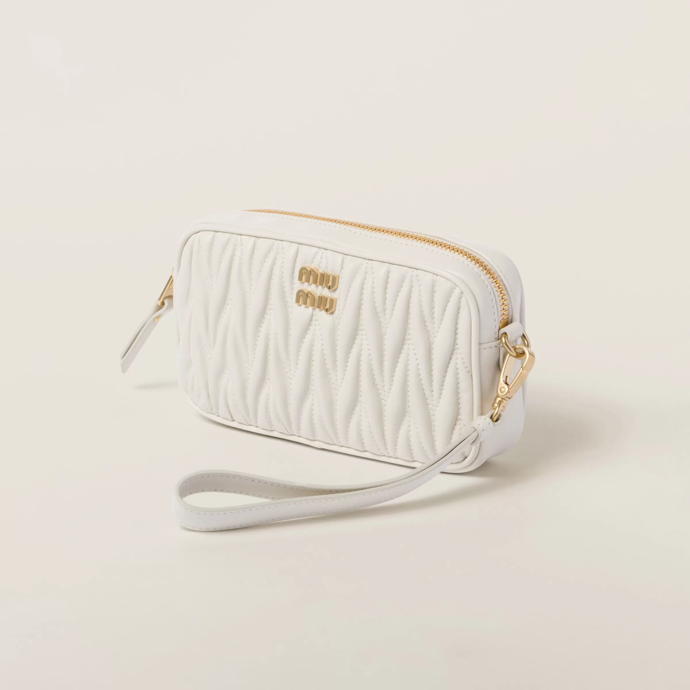 Miu Miu Matelassé Nappa Leather Pouch |