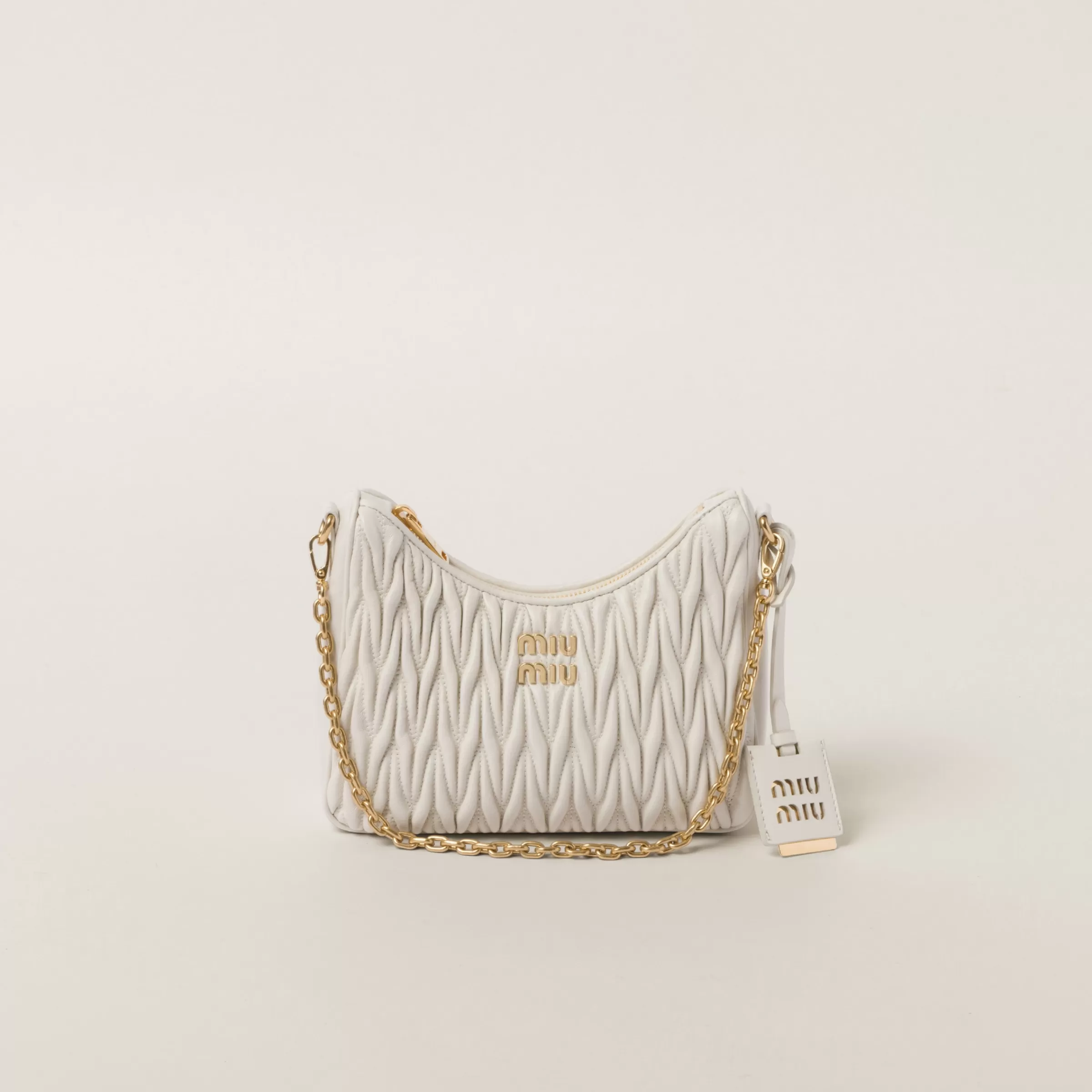 Miu Miu Matelassé Nappa Leather Shoulder Bag |