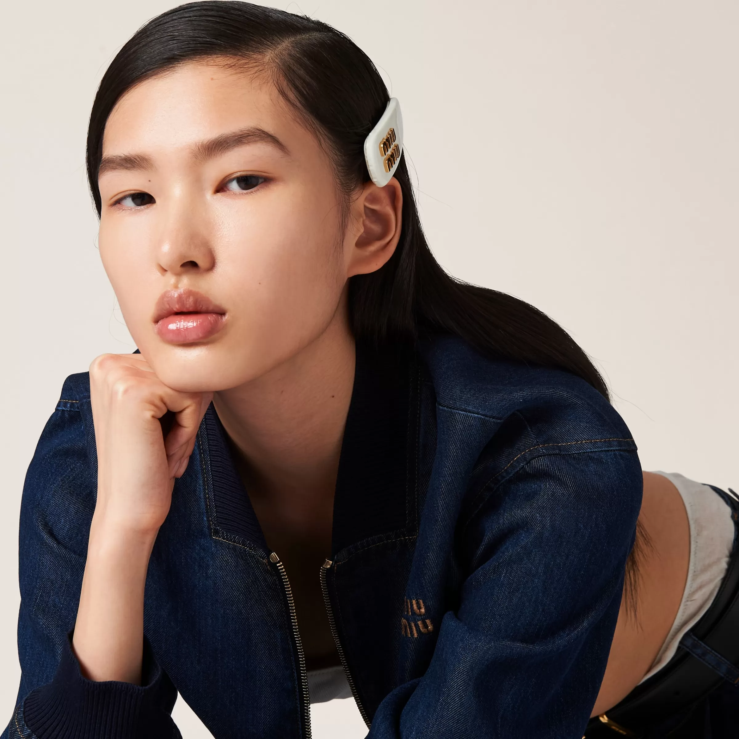 Miu Miu Patent Leather Hair Clip |