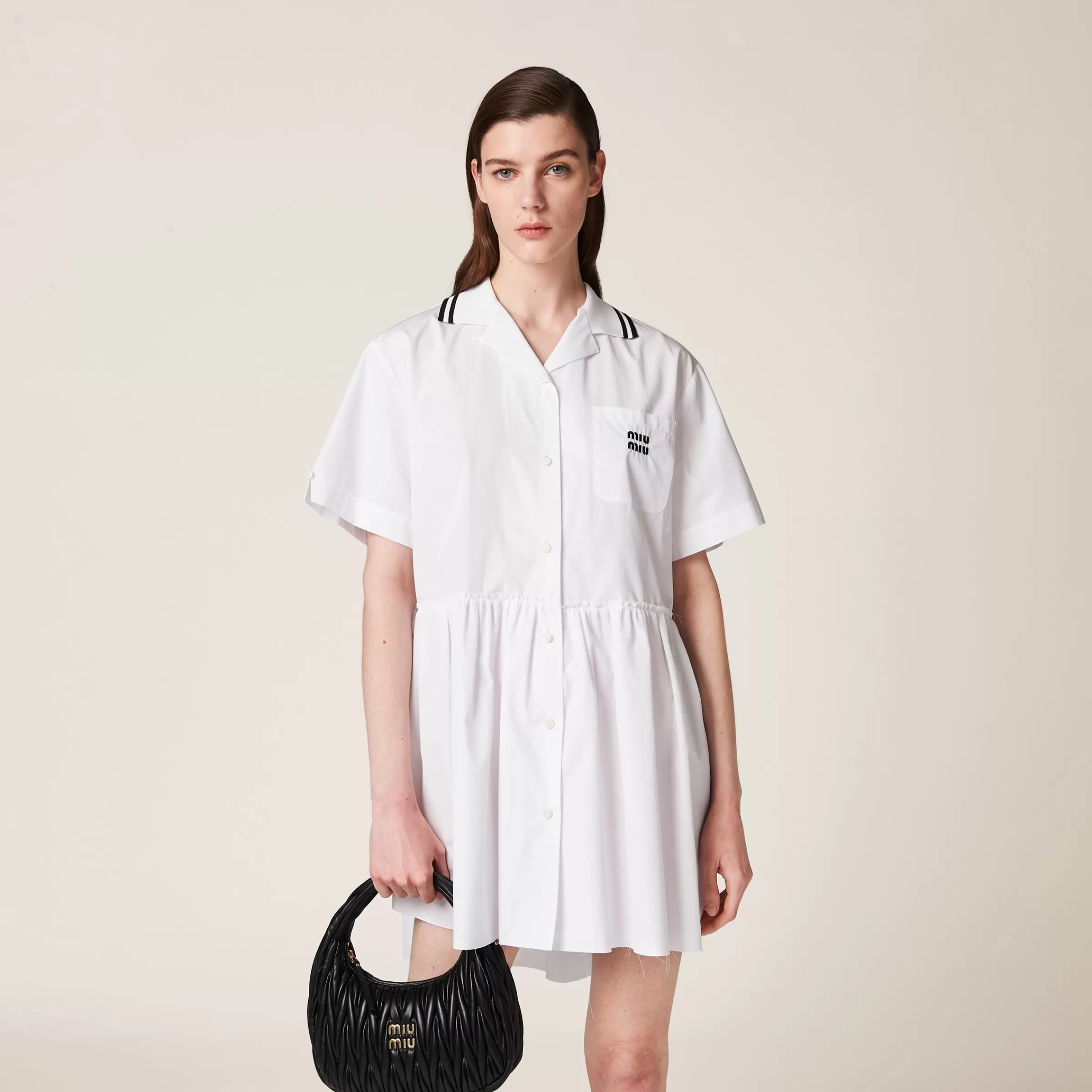 Miu Miu Poplin Mini-dress |