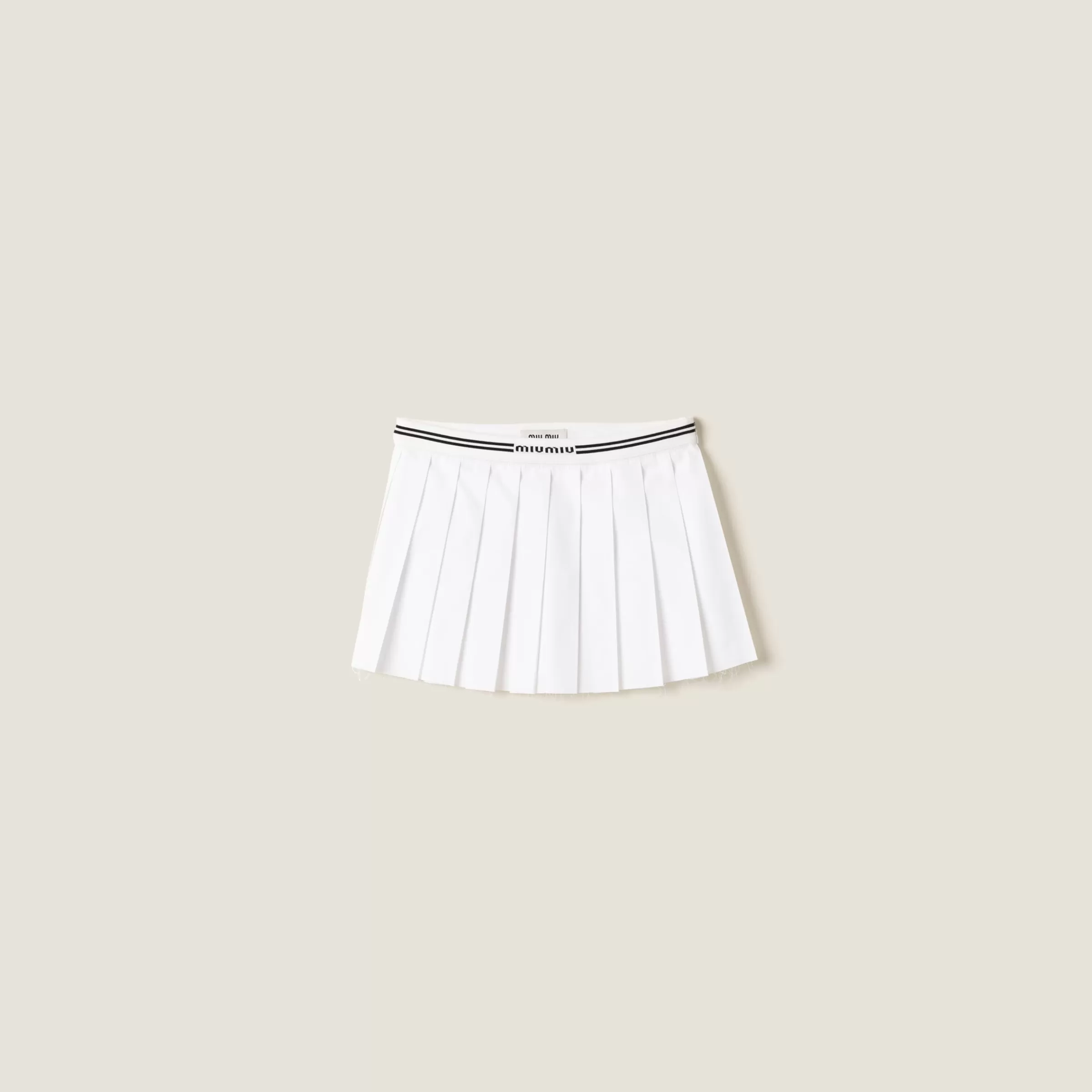 Miu Miu Poplin Miniskirt |