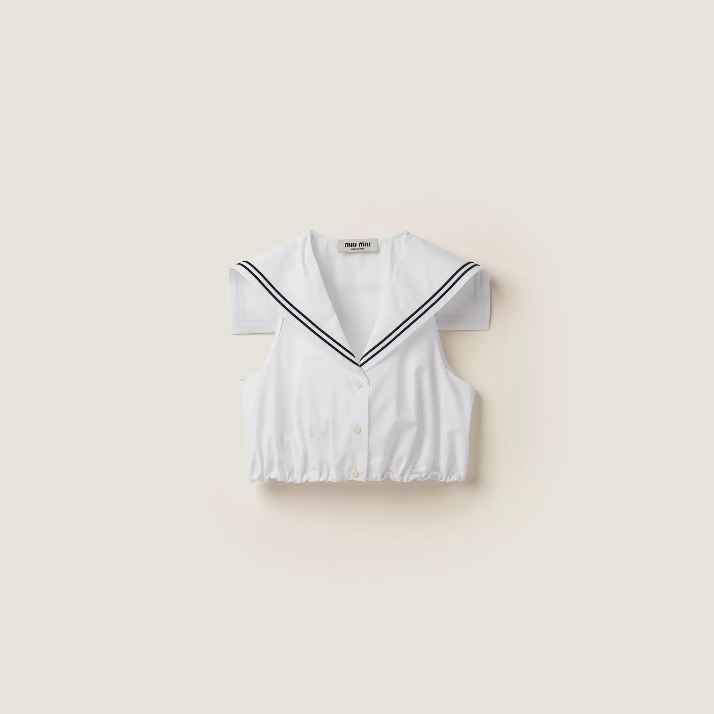 Miu Miu Poplin Sailor Top |