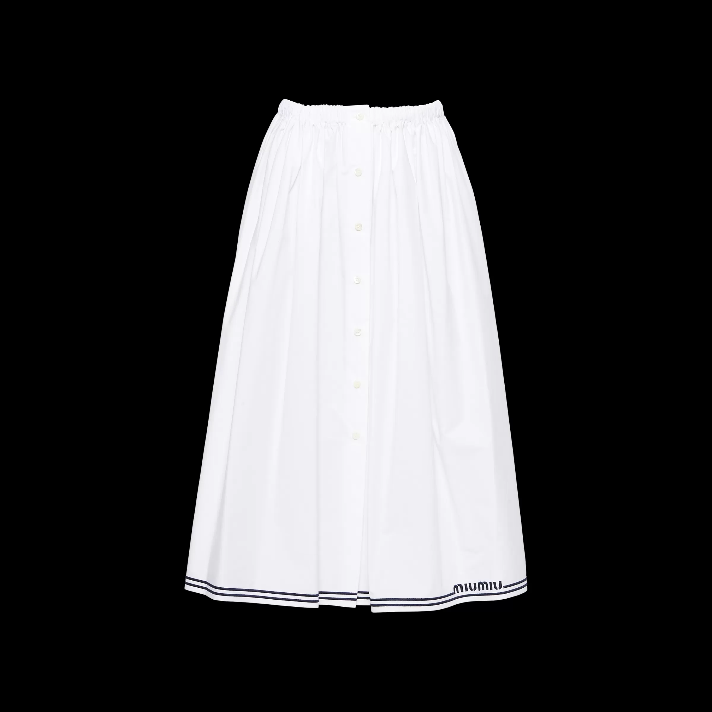 Miu Miu Poplin Skirt |