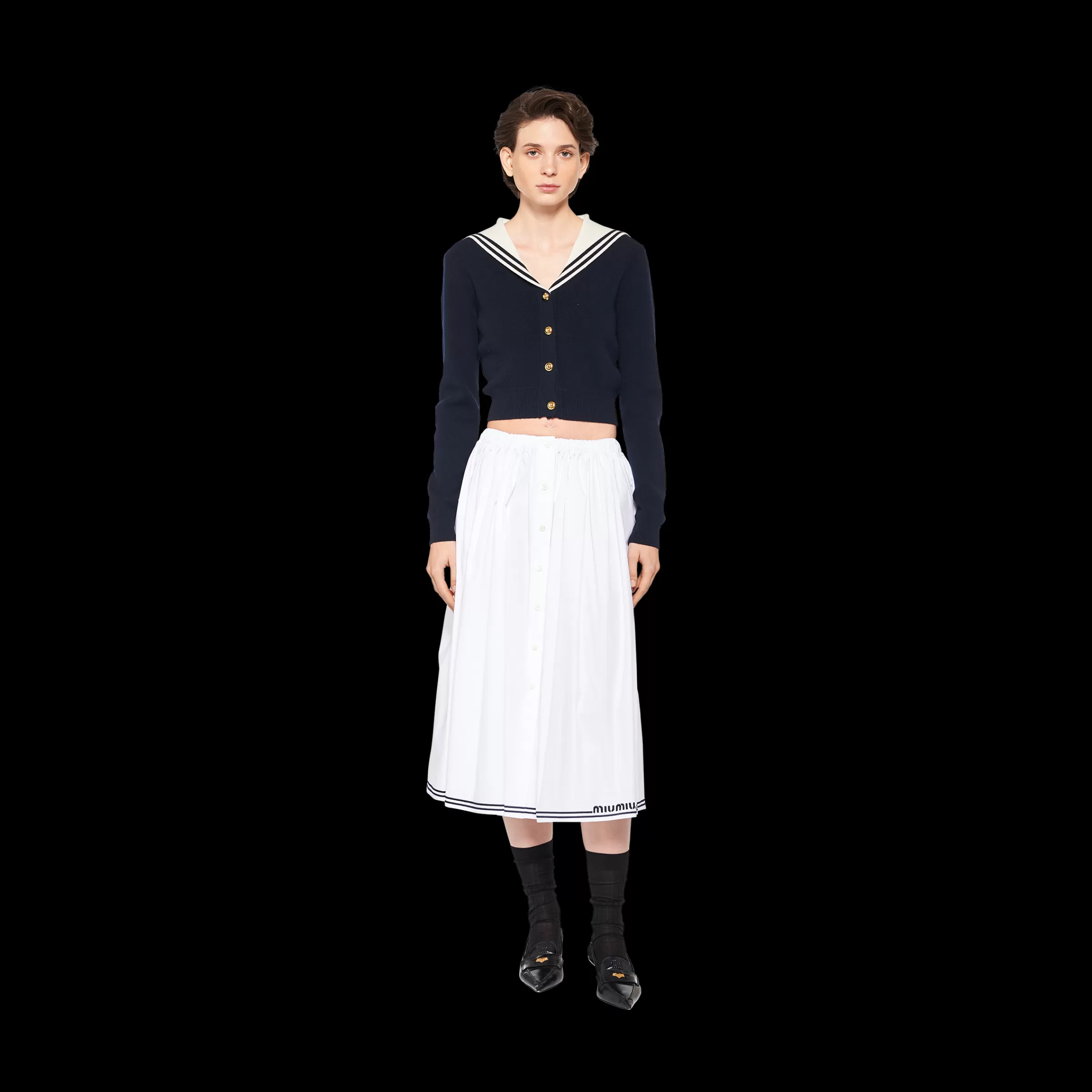 Miu Miu Poplin Skirt |