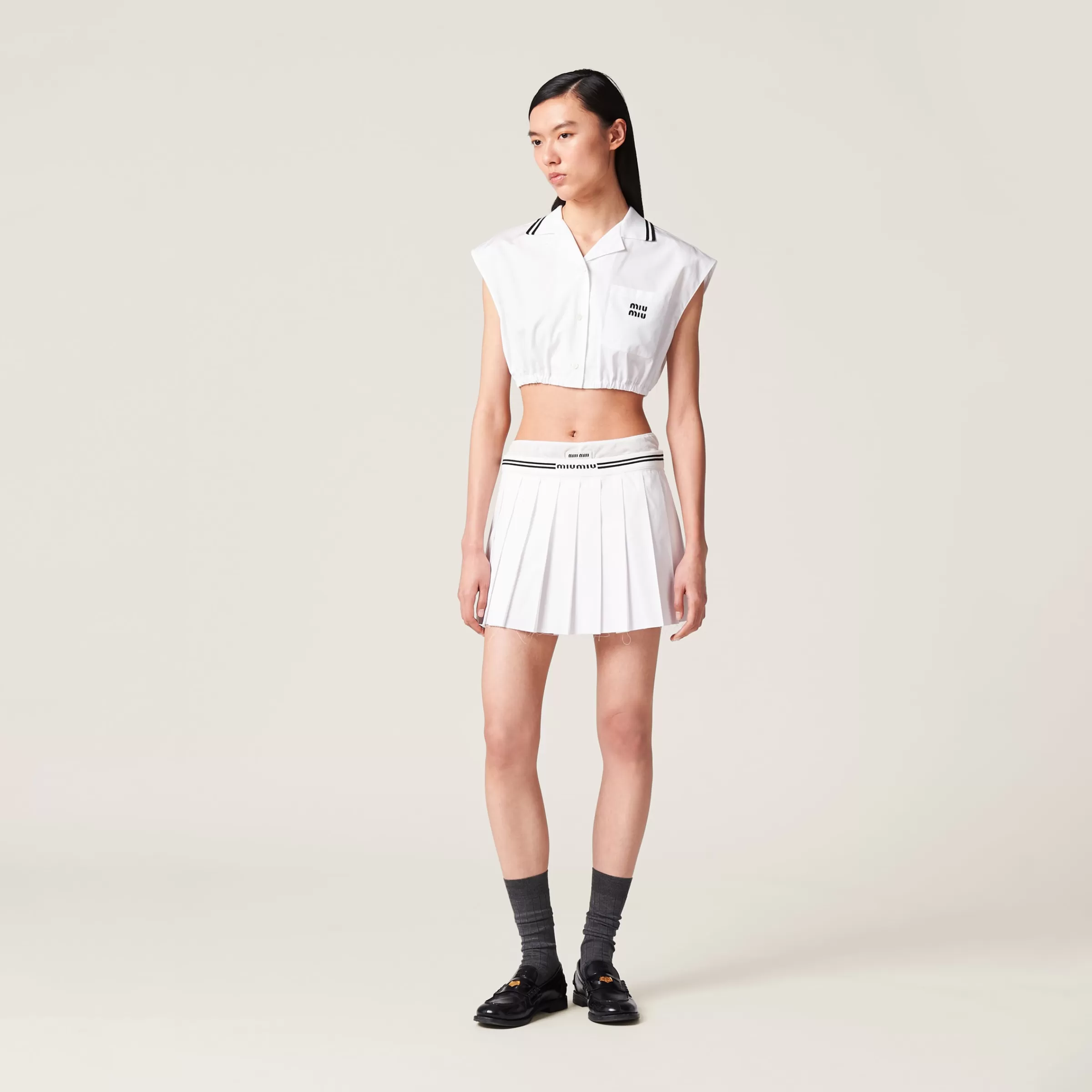 Miu Miu Poplin Top |