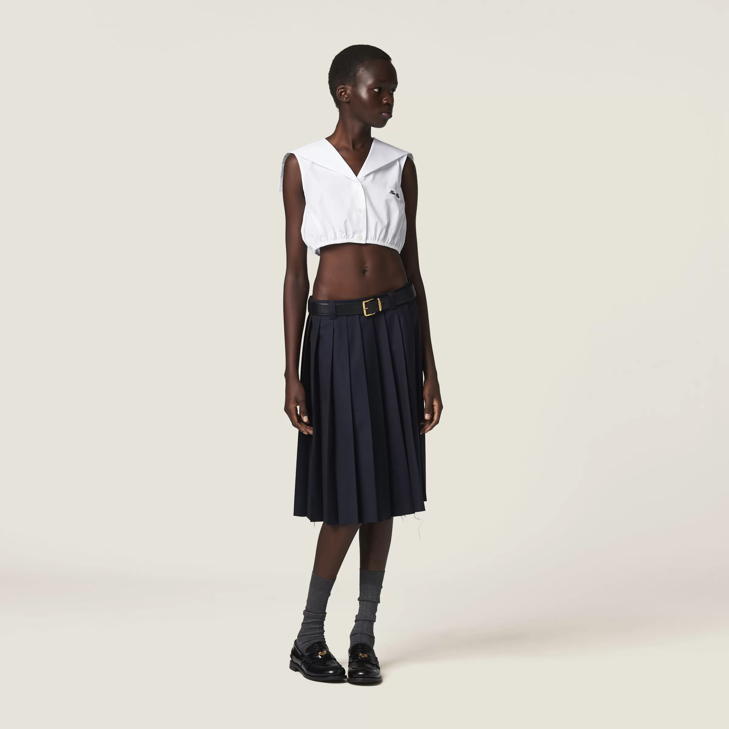Miu Miu Poplin Top |