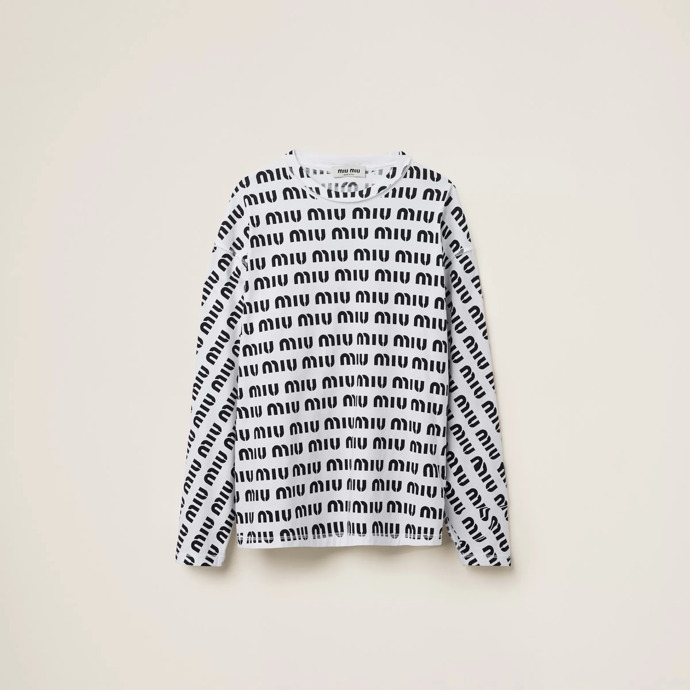 Miu Miu Printed Cotton T-shirt |
