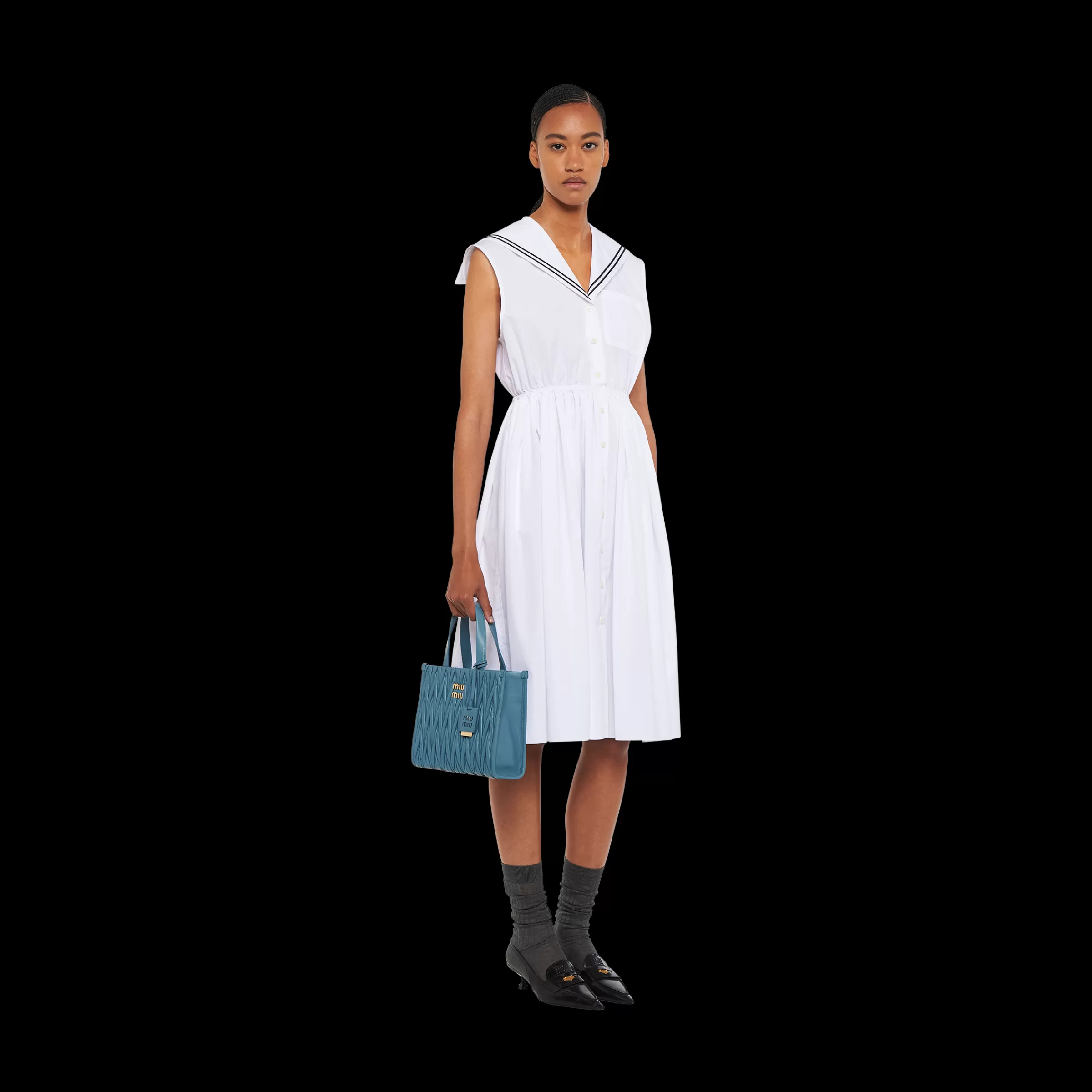 Miu Miu Sailor Poplin Dress |