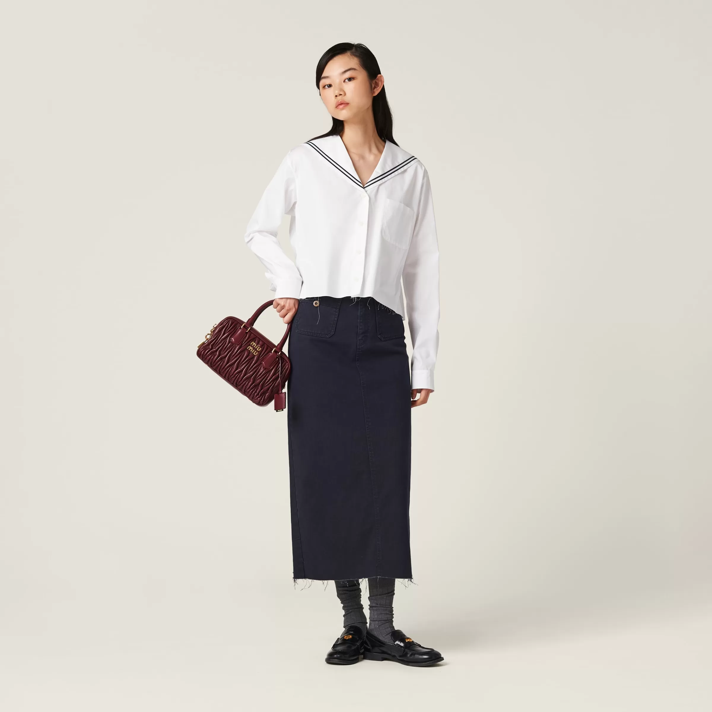 Miu Miu Sailor Poplin Shirt |