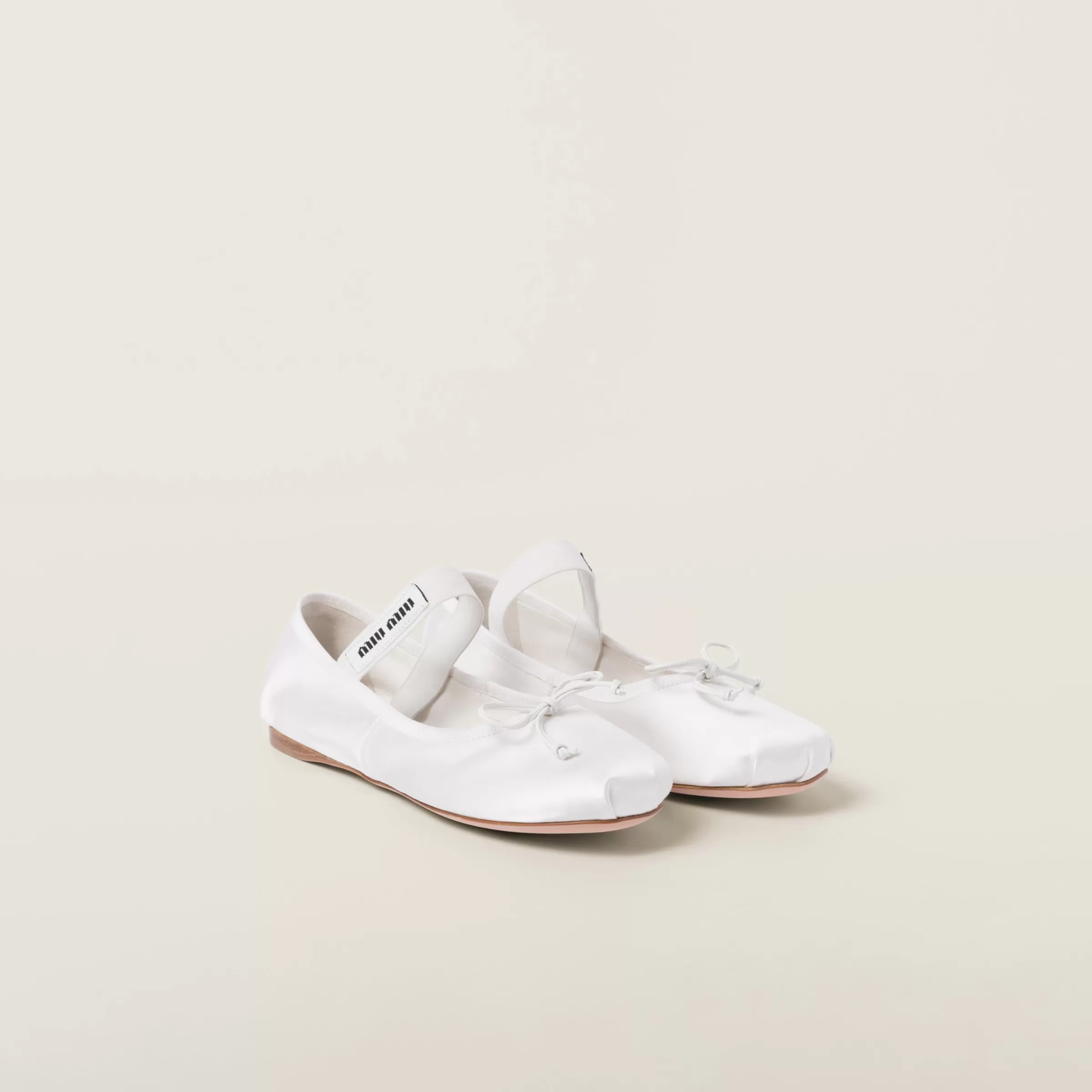 Miu Miu Satin Ballerinas |