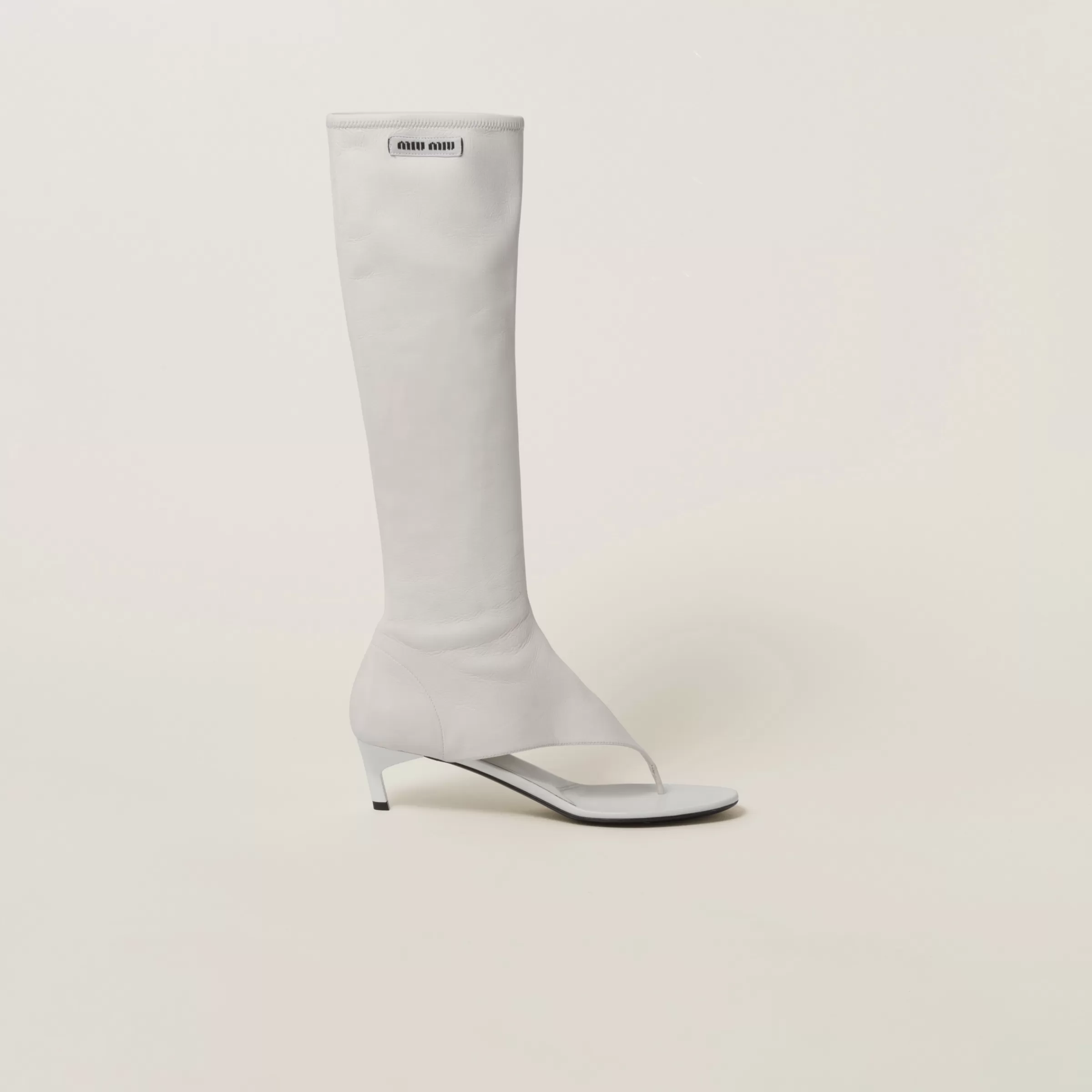 Miu Miu Stretch Nappa Leather Thong Boots |
