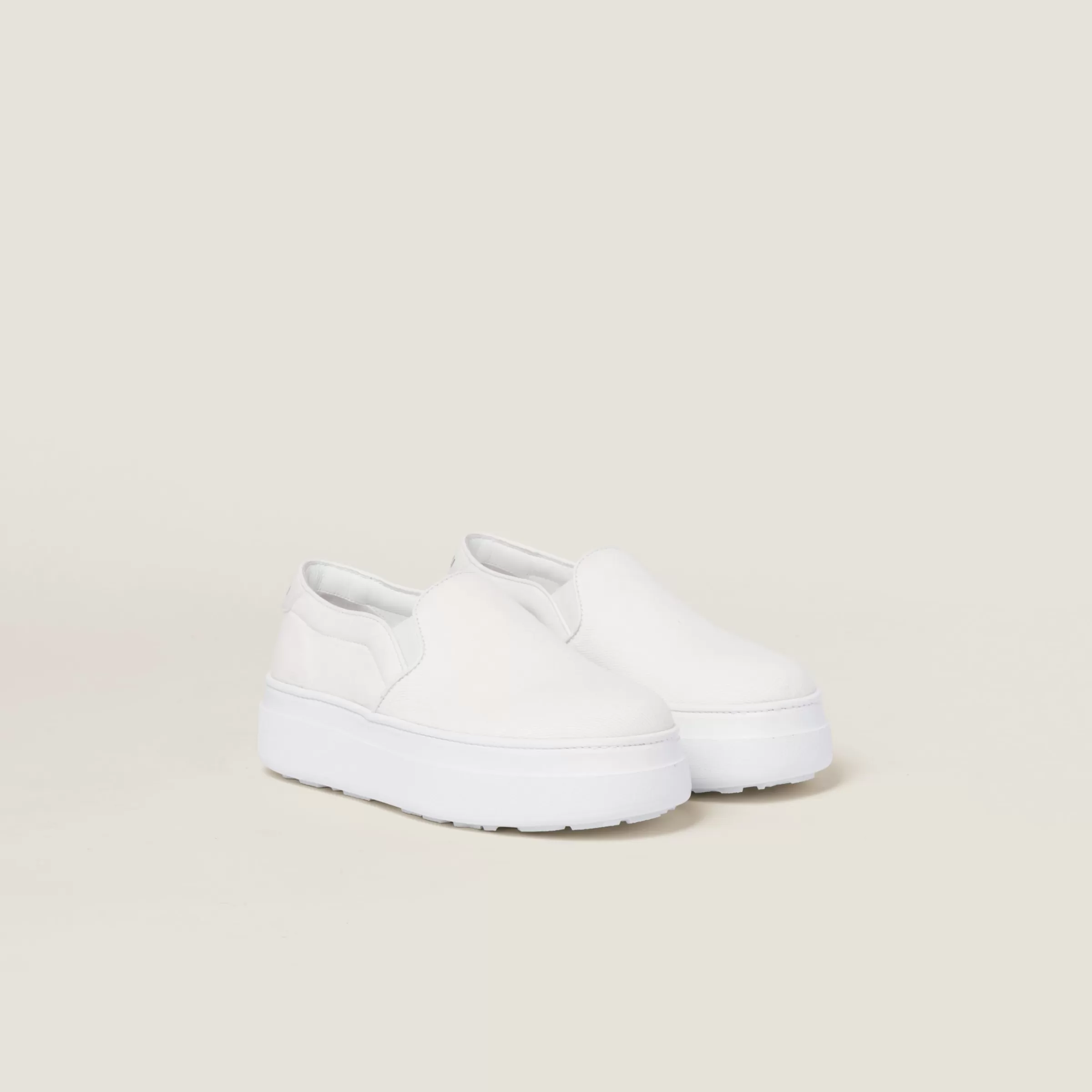 Miu Miu Washed Cotton Drill Sneakers |