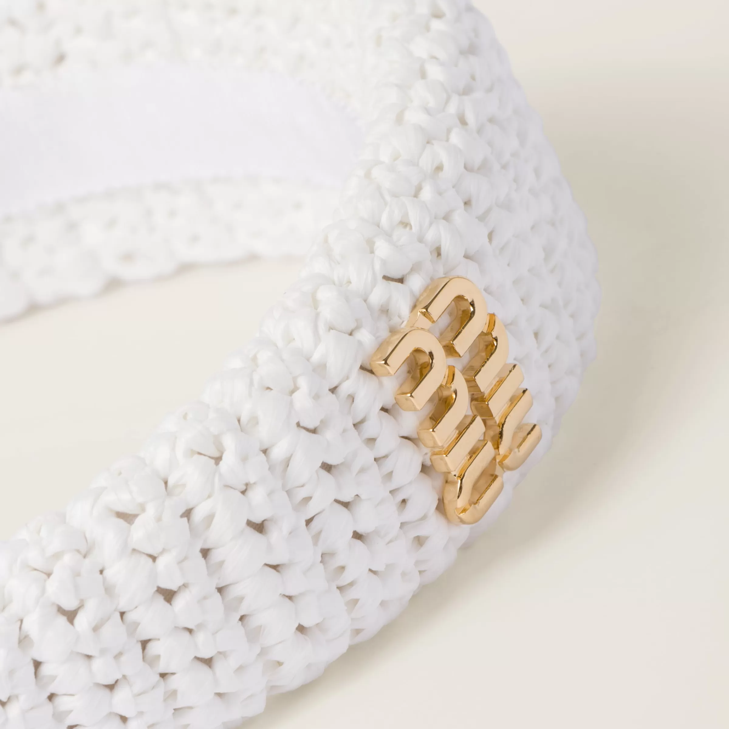 Miu Miu Woven Fabric Headband |