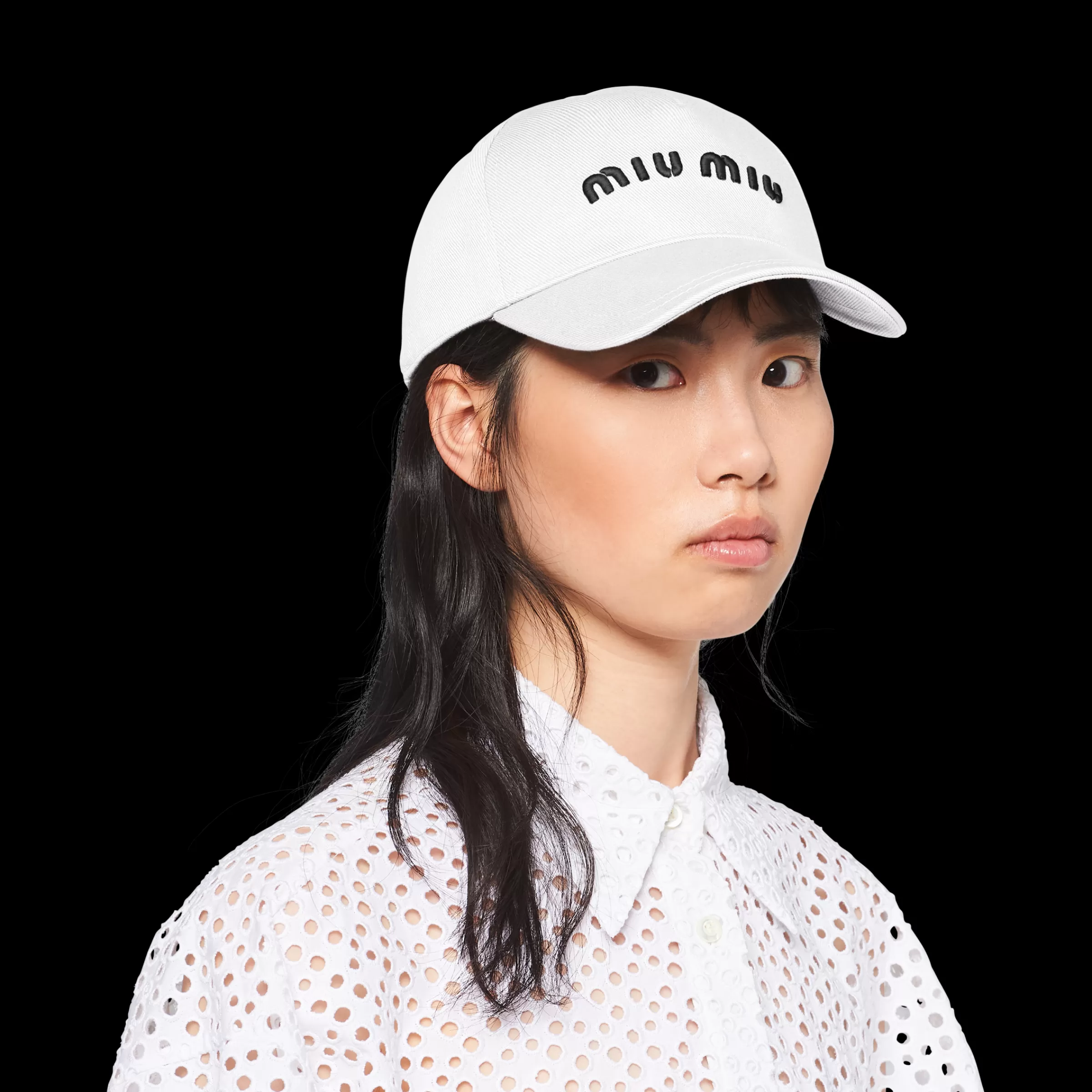 Miu Miu Drill Baseball Cap |
