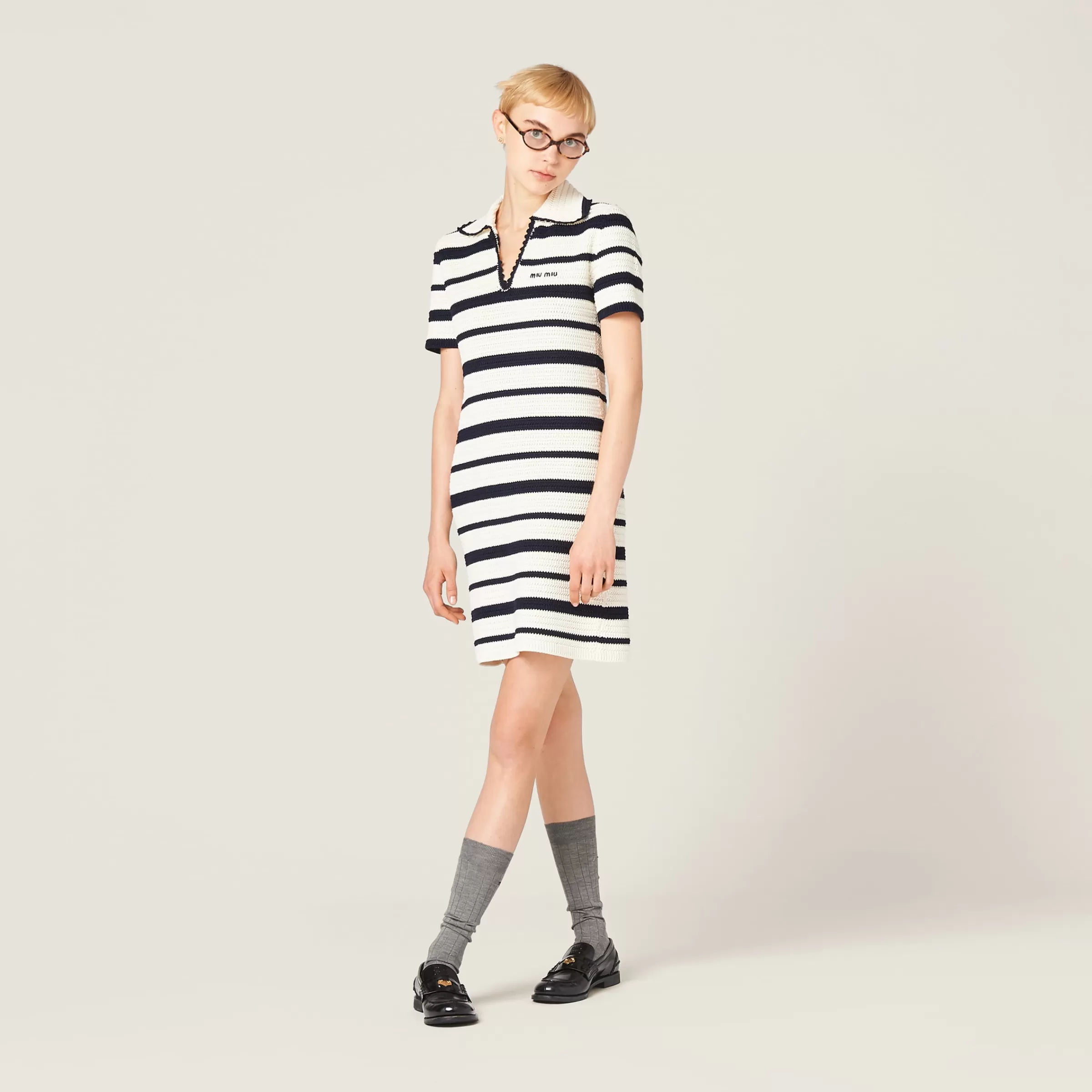 Miu Miu Cotton Polo Dress |