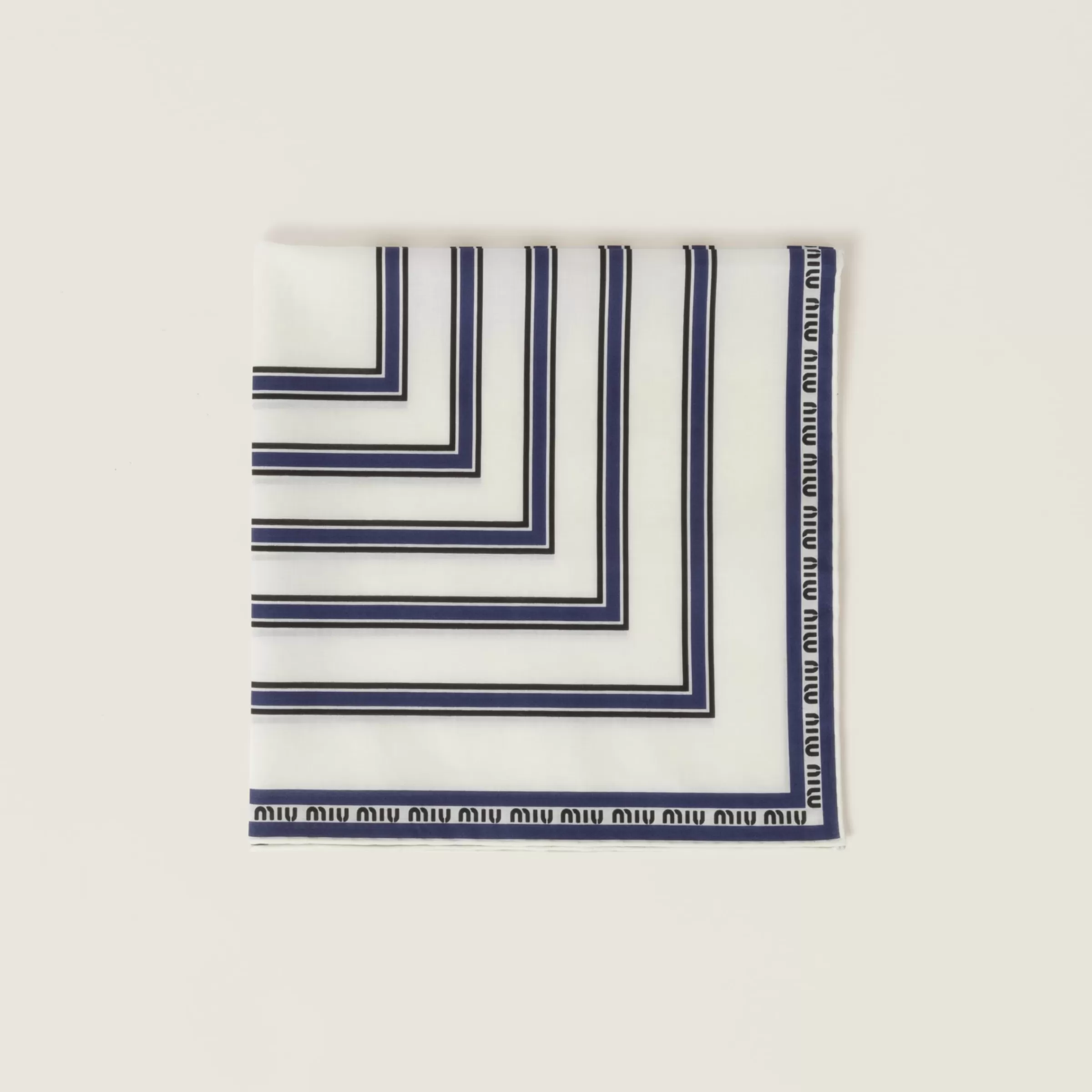 Miu Miu Printed Poplin Scarf |
