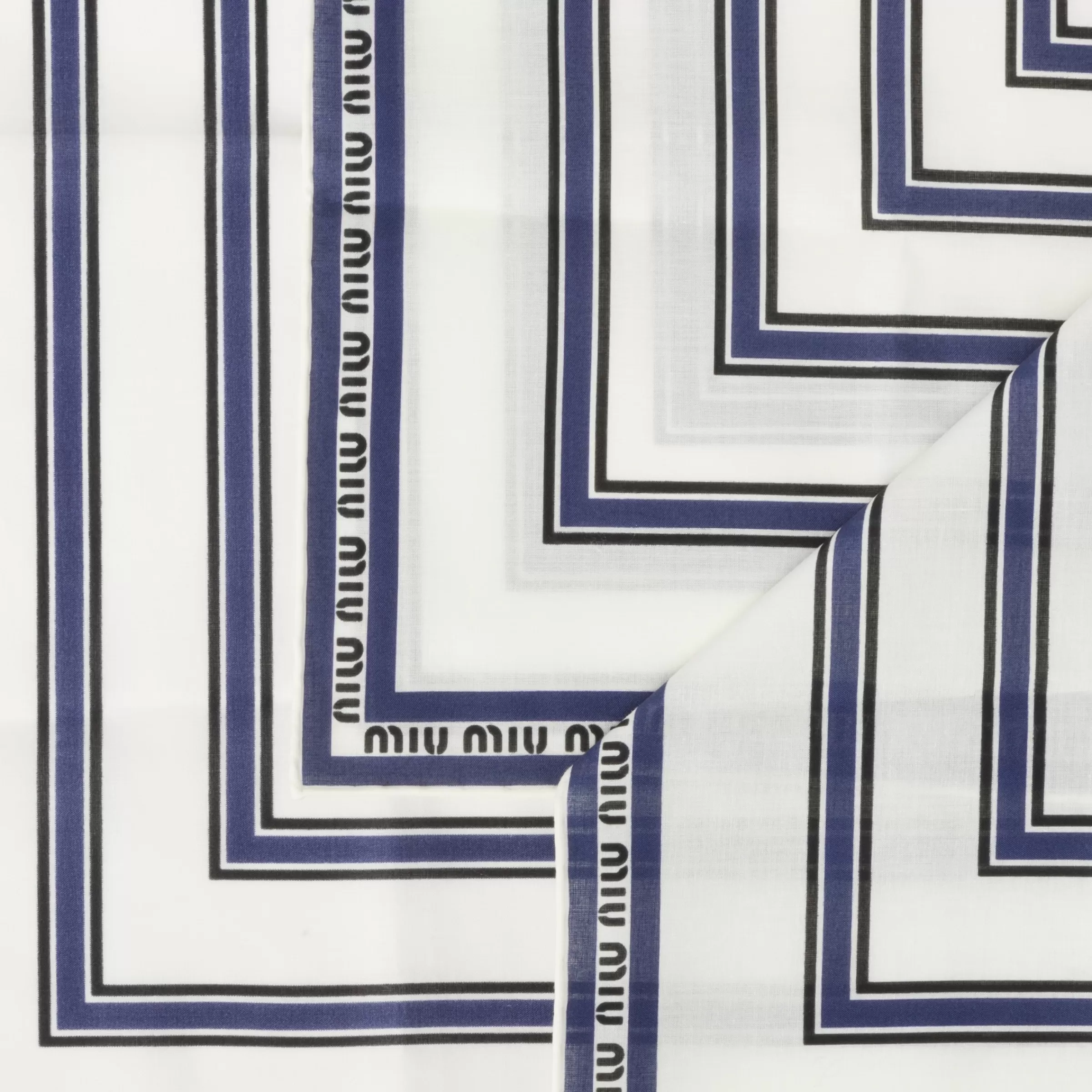 Miu Miu Printed Poplin Scarf |
