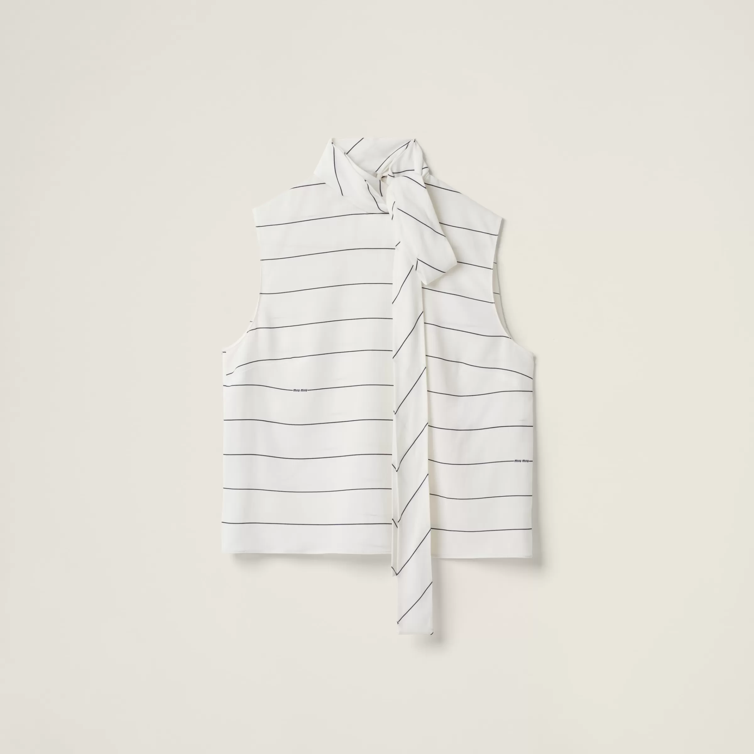 Miu Miu Striped Sablé Top |