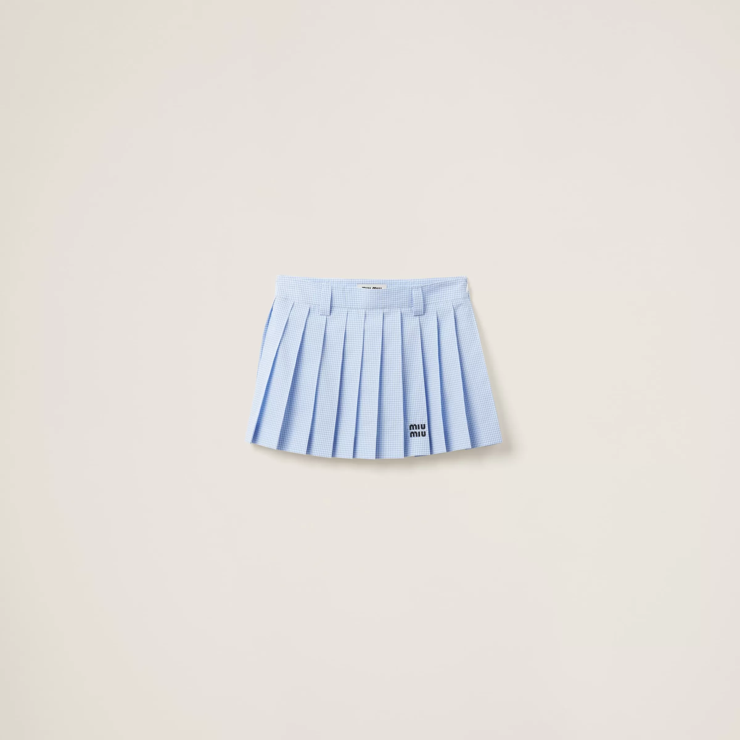 Miu Miu Gingham Check Skirt |